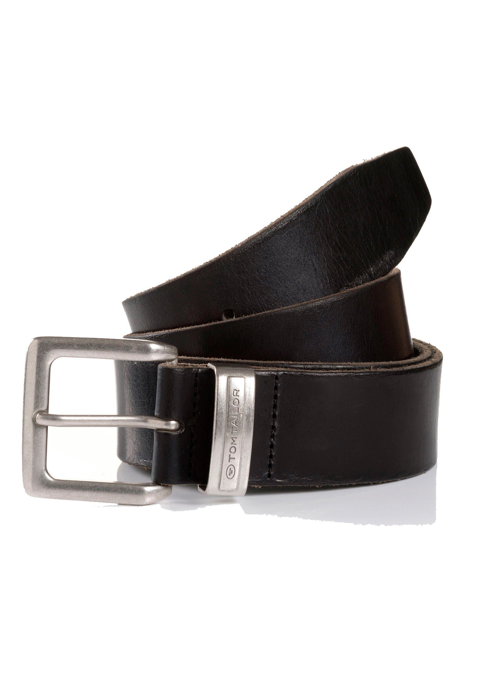 TOM TAILOR Ledergürtel TTJACOB Leichte Oberflächennarbung günstig online kaufen