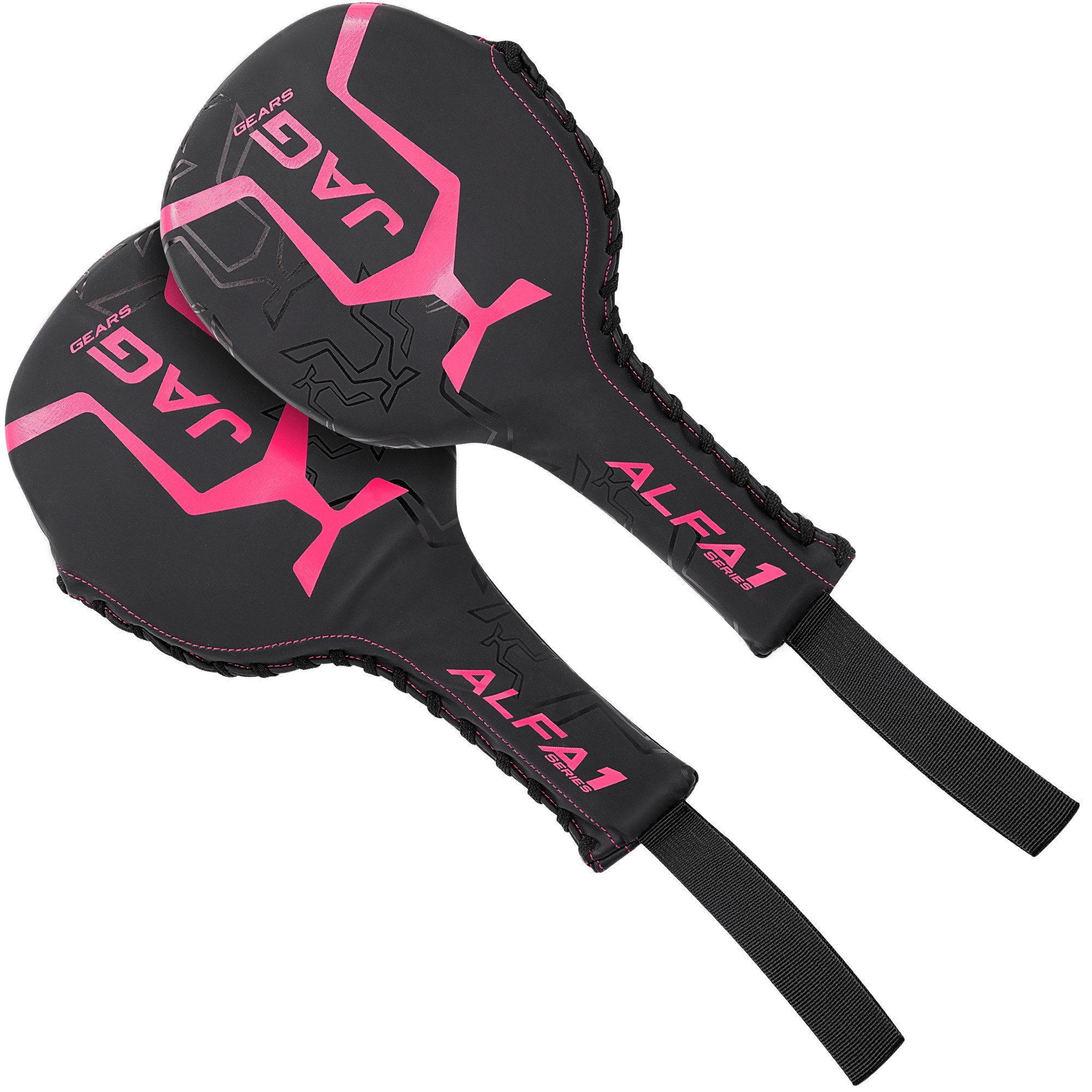 JAG GEARS Boxsack Schlagpolster für Boxen, MMA, Kickboxen, Muay Thai, Trainingspolster (Set, Padeltraining (Schläger), Verstärkter Nylon-Handgelenk-Strap für sicheren Halt • Leichtes Design