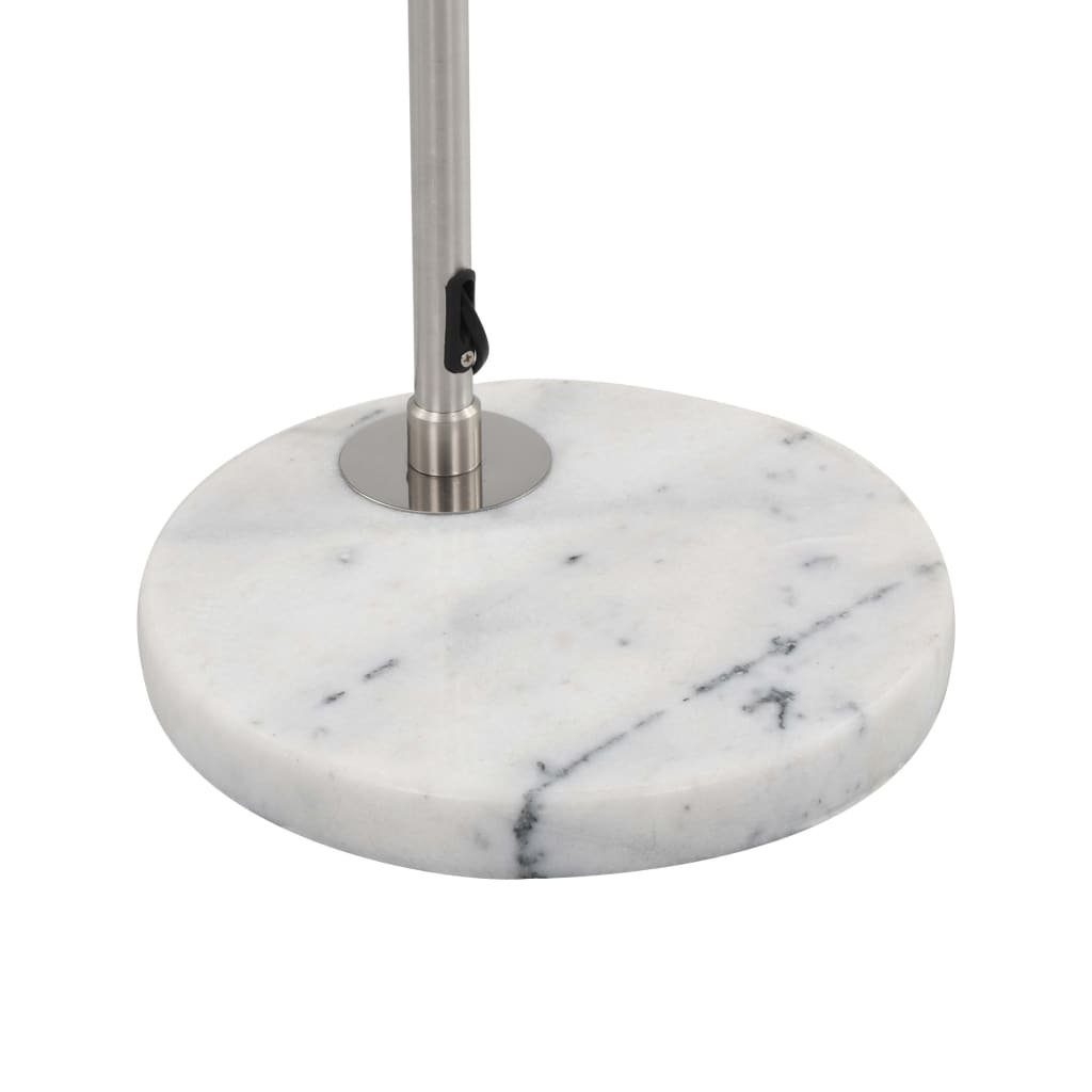 Konnersreuth, Marmor + Weiß vidaXL aus in Silbern Stehlampe Metall,