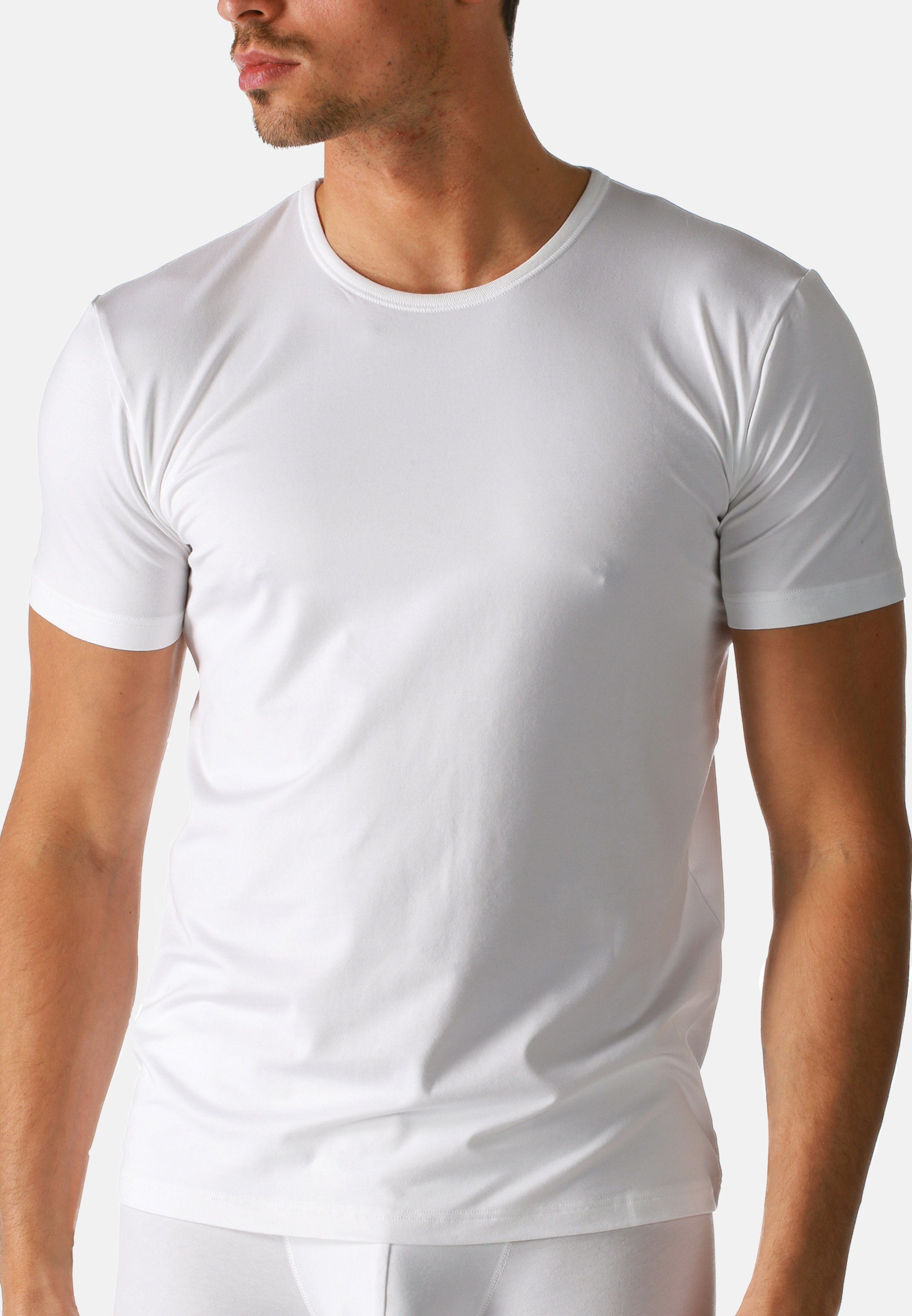 2er Kurzarm - Baumwolle Shirt Mey 2-St) (Spar-Set, Pack Dry / Unterhemd Cotton Weiß Unterhemd -