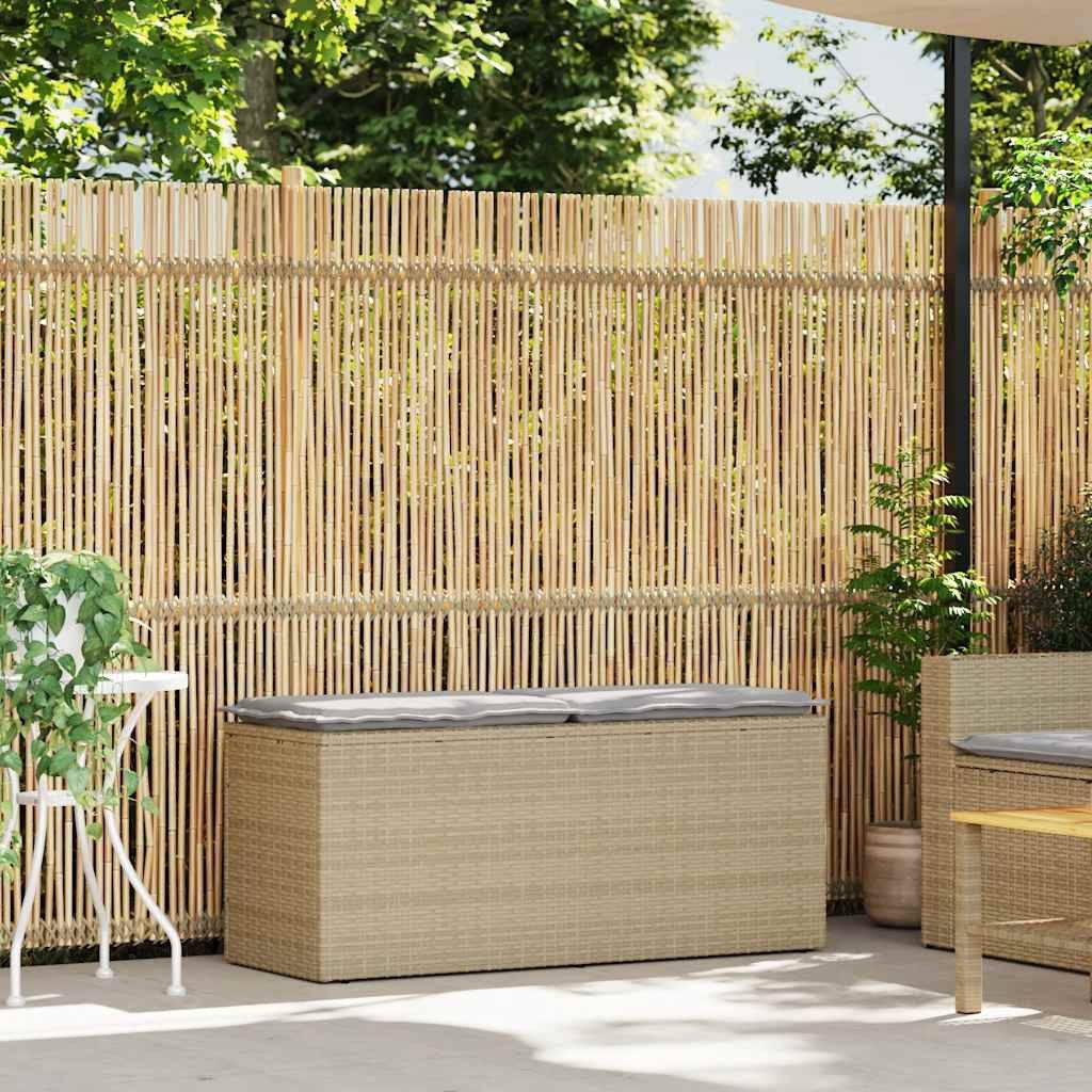 vidaXL Gartenbank Gartenbank mit Kissen Beige günstig online kaufen