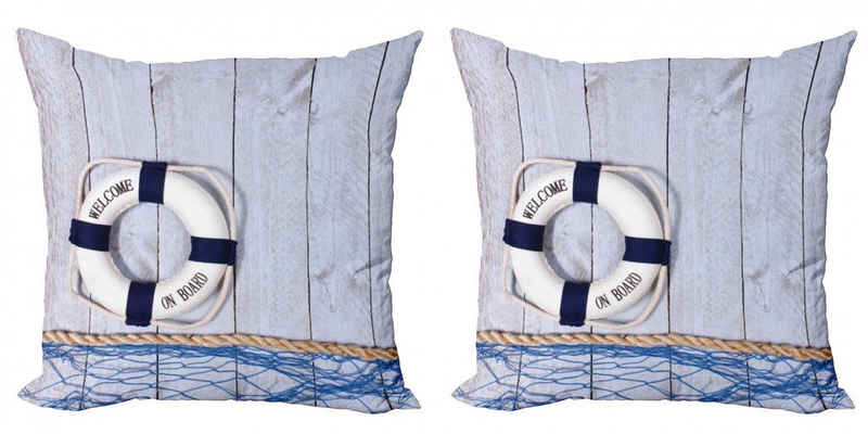 Kissenbezüge Modern Accent Doppelseitiger Digitaldruck, Abakuhaus (2 Stück), Marine Ferien Seaman Ozean