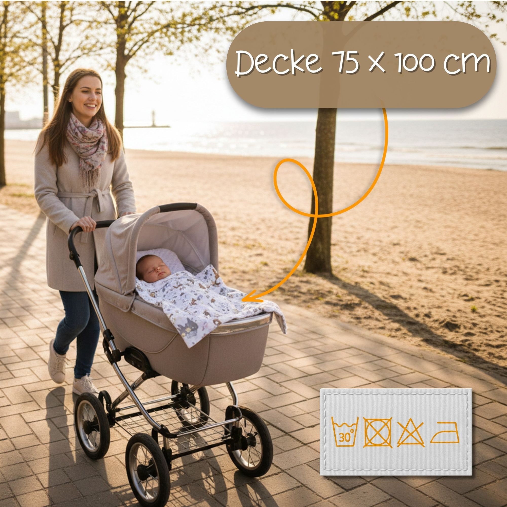 Babydecke Kuscheldecke Baby Decke - Kinderdecke Kinderwagen Blanket Babydecken, Totsy Baby