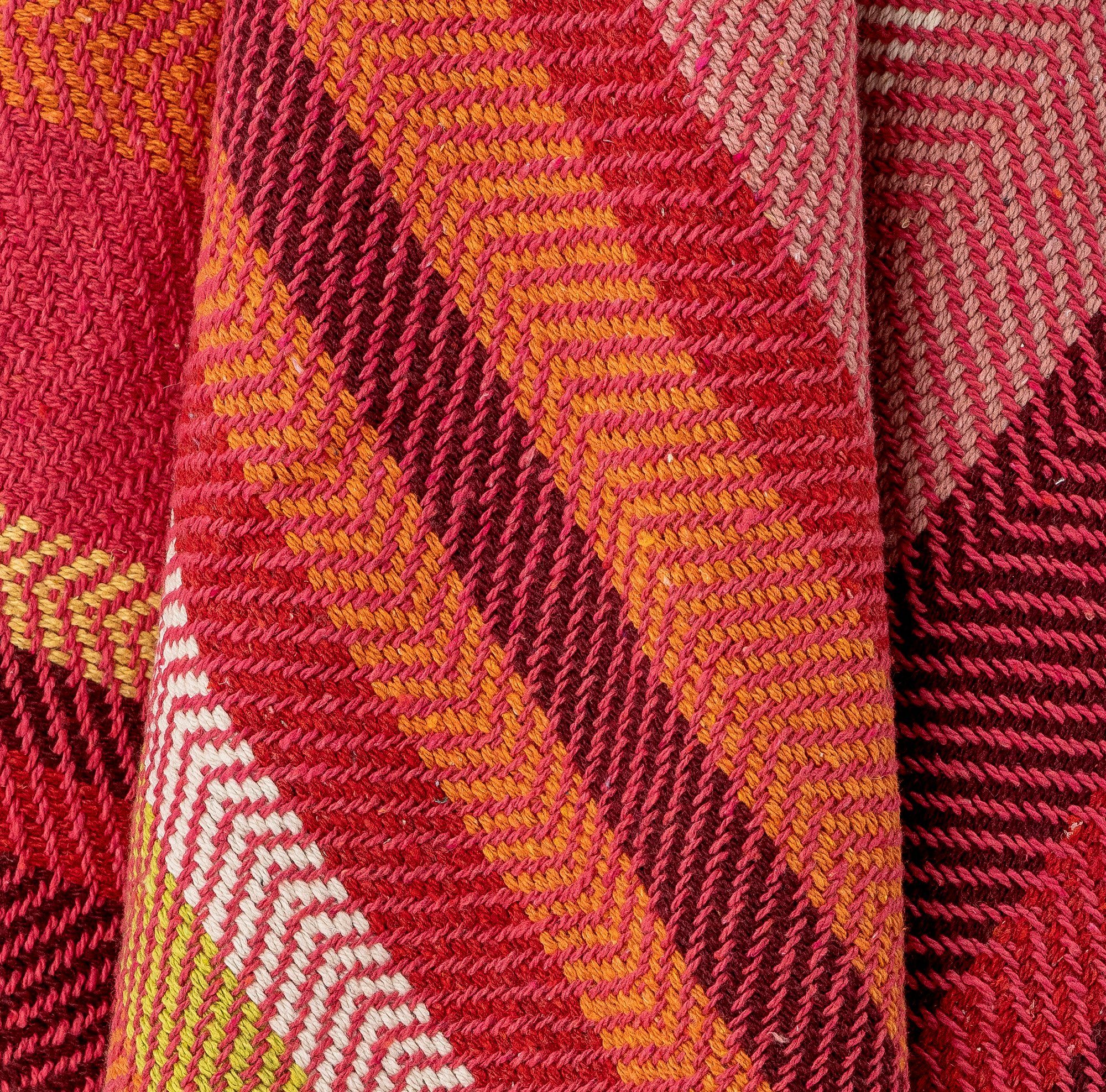 Überwurf Bloomingville Amra Decke, Rot, Bloomingville