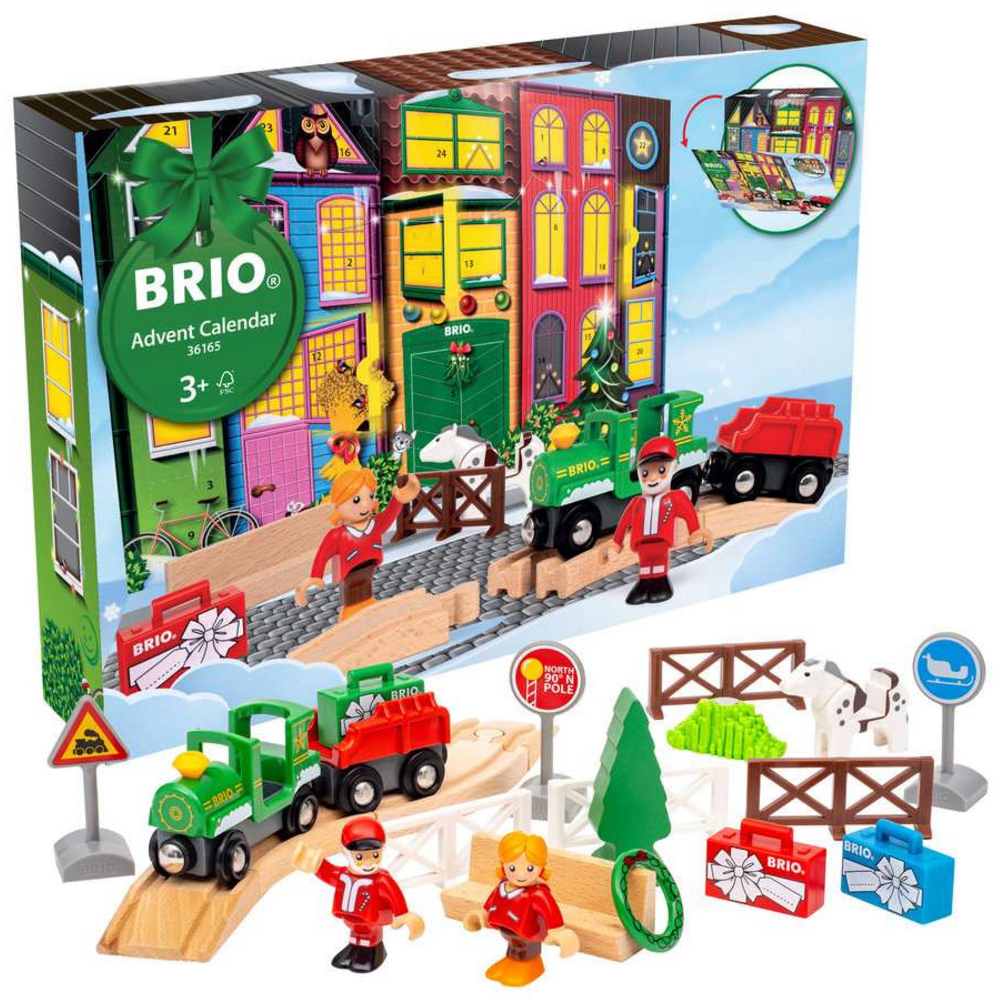 BRIO® BRIO Adventskalender "Weihnachtshaus", Spielbausteine