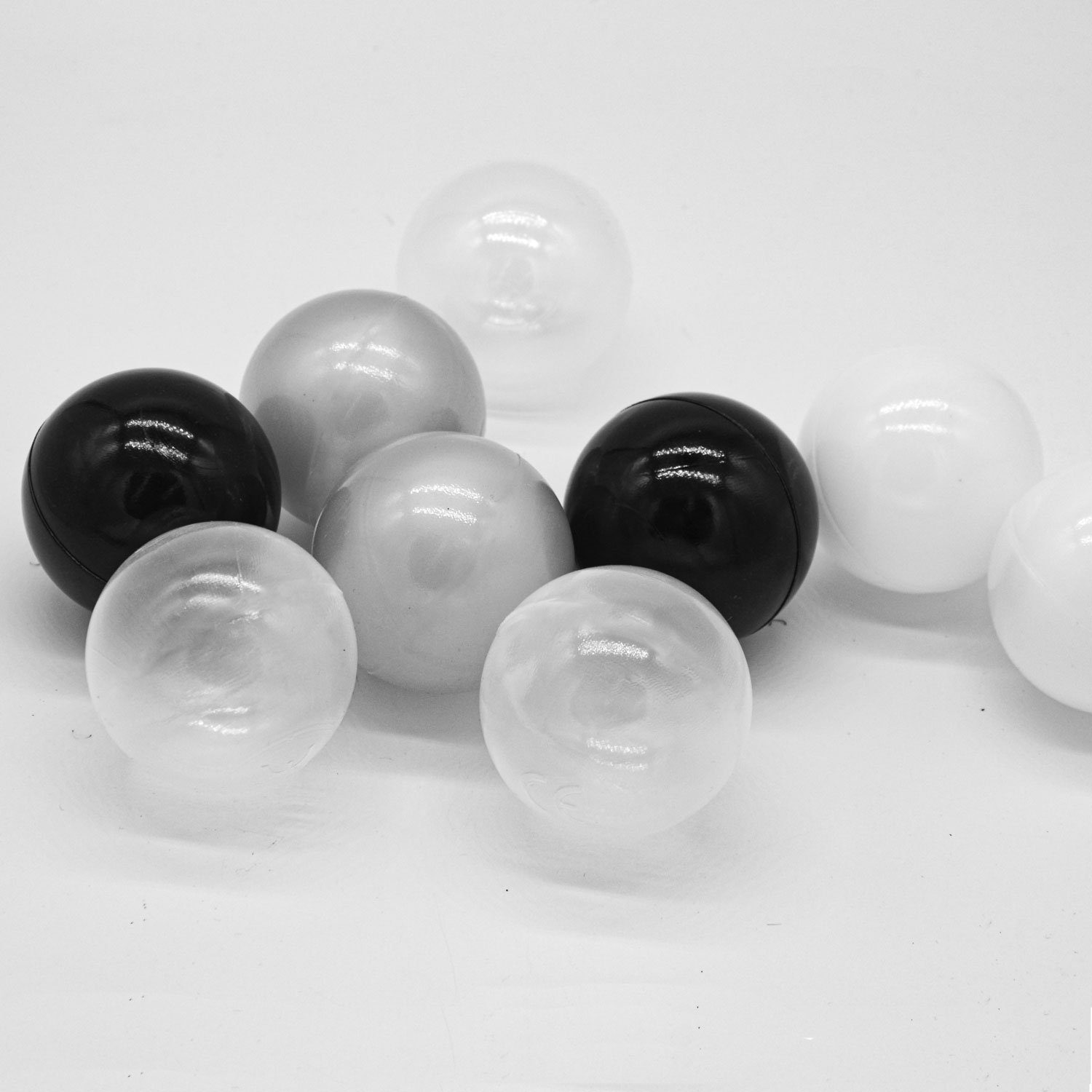 LittleTom Bällebad-Bälle Baby - 200 Bunte Bälle fürs Bällebad - Geprüfte Spielbälle für Kinder (200-St), Ab dem 1. Tag: Babybälle zum Greifen - Plastikbälle für den Bällepool