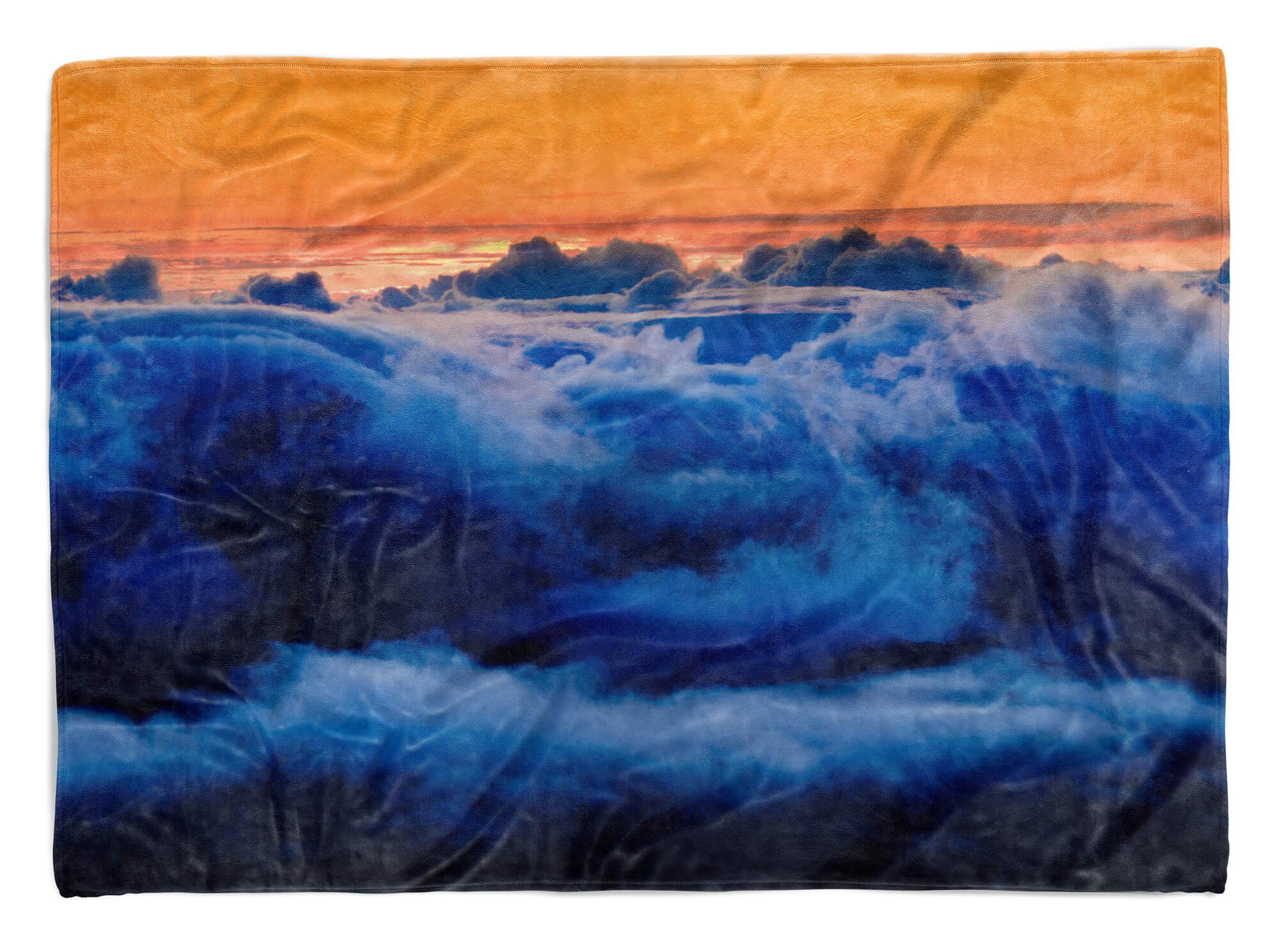 Sinus Art Handtücher Handtuch Strandhandtuch Saunatuch Kuscheldecke mit Fotomotiv Himmel Wolken Sonn, Baumwolle-Polyester-Mix (1-St), Handtuch