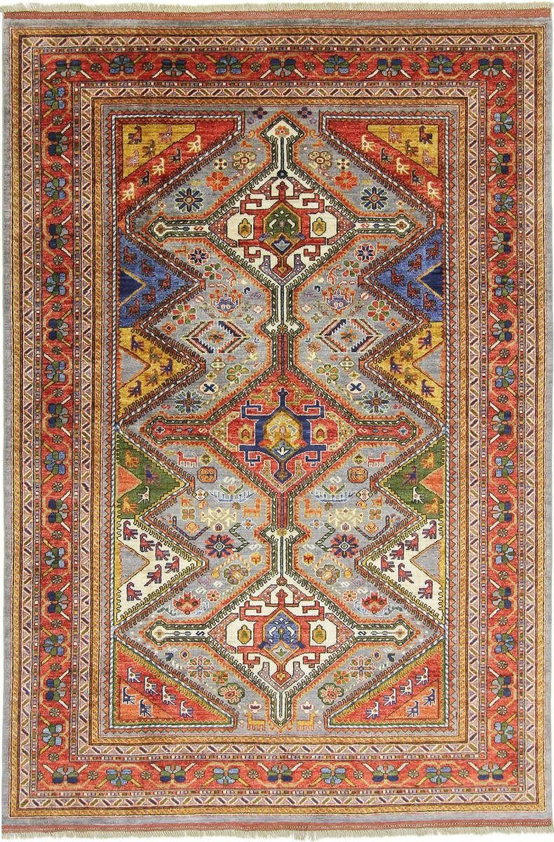 Orientteppich Afghan 6 Handgeknüpfter Nain Trading, 181x267 Orientteppich, mm Höhe: Ersari rechteckig,