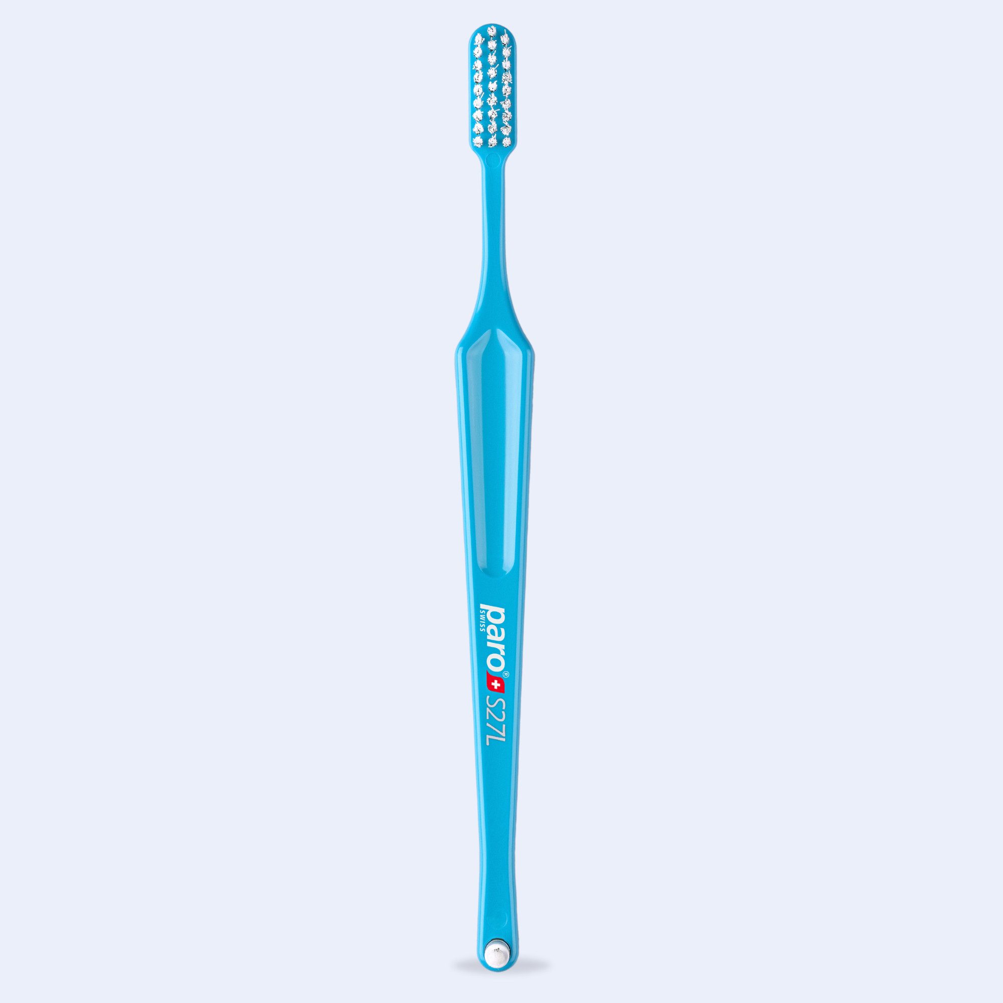 paro Zahnbürste S27L Zahnbürste soft mit Interdentalbürste, 3-reihig