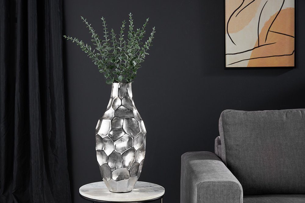 riess-ambiente Tischvase ORGANIC ORIENT 44cm silber (1 St), Wohnzimmer · De günstig online kaufen