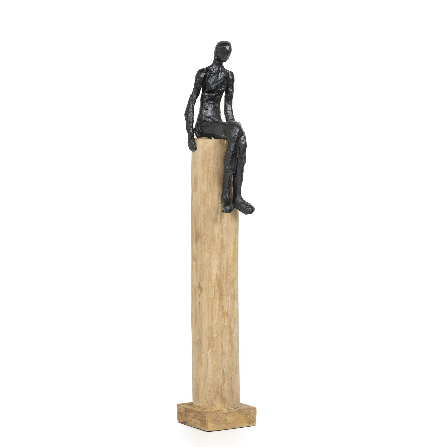 Moritz Skulptur Mann mittel, Holz Holzdekoration Wohnzimmer Figuren Objekte Holzdeko Deko