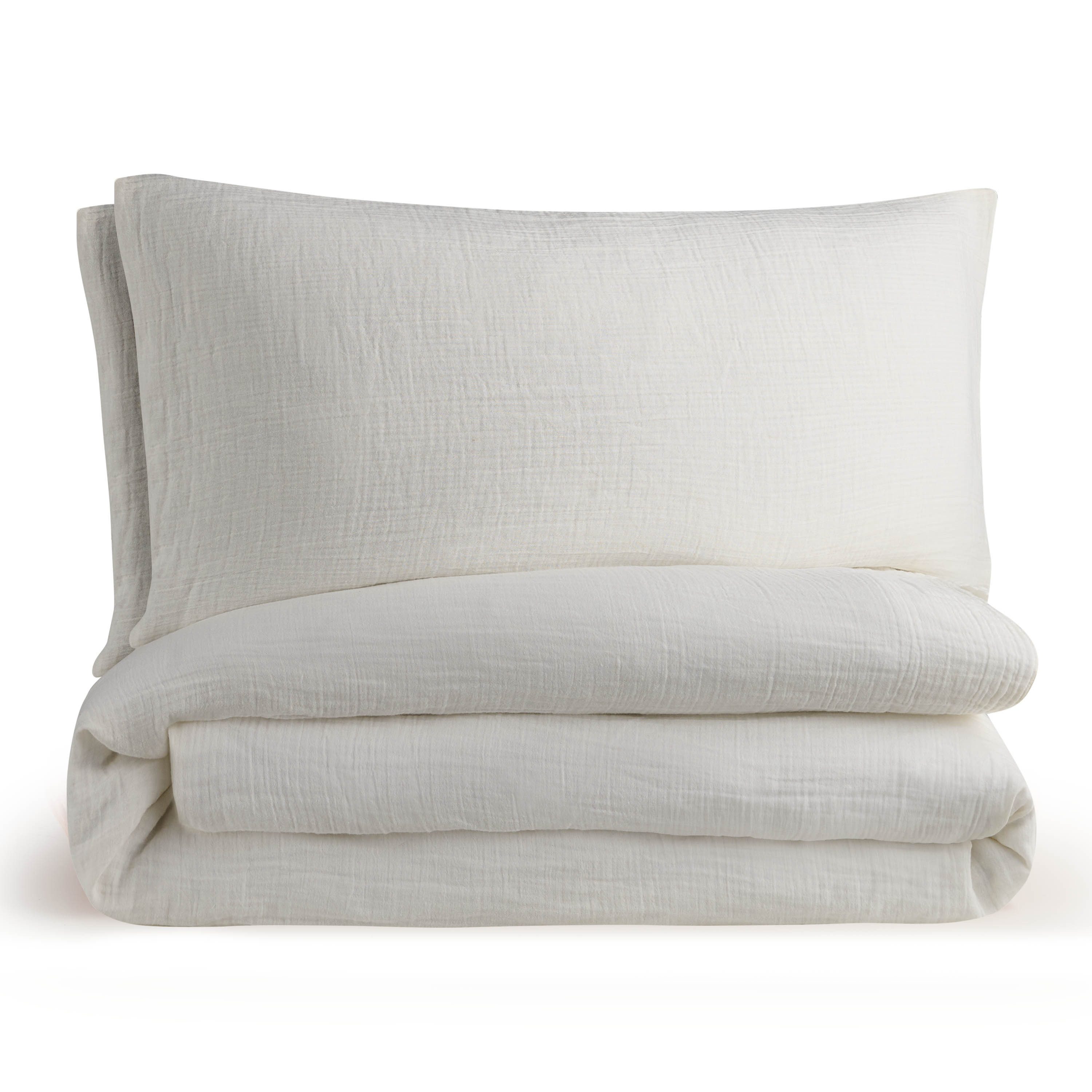 Blumtal Bettwäsche Musselin 100% Baumwolle im Set, Kopfkissenbezug & Decken günstig online kaufen
