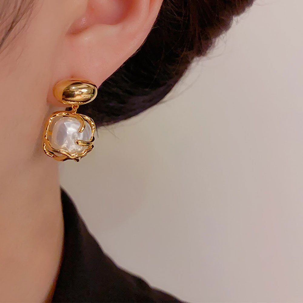 Perlen-Bräute Partys Ohrringe für Ohrringe Geeignet Paar Ohrhänger Anhänger Damenschmuck, Hochzeiten, LAKKEC Metall Stilvoll