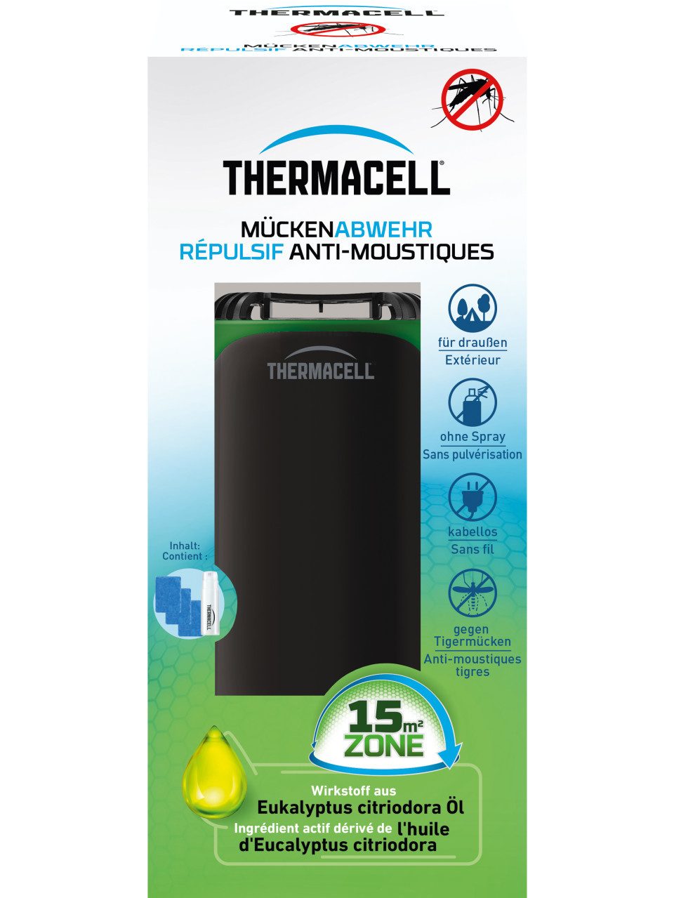 ThermaCell Insektenabwehrgerät Thermacell Mückenabwehr-Verdampfer Protect