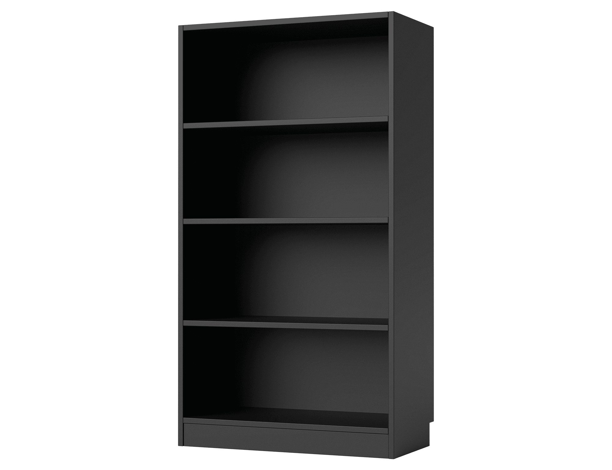 MOEBLO Bücherregal Regal ORBIS, Moderner Aufbewahrungsschrank mit stabilen Regalen, in Weiß, Schwarz und Eiche Artisan, Bücherregal Bücherregal für das Büro Bücherregal für Dokumente Wohnbereich Wohnzimmer, -(BxHxT):146x80x40 cm