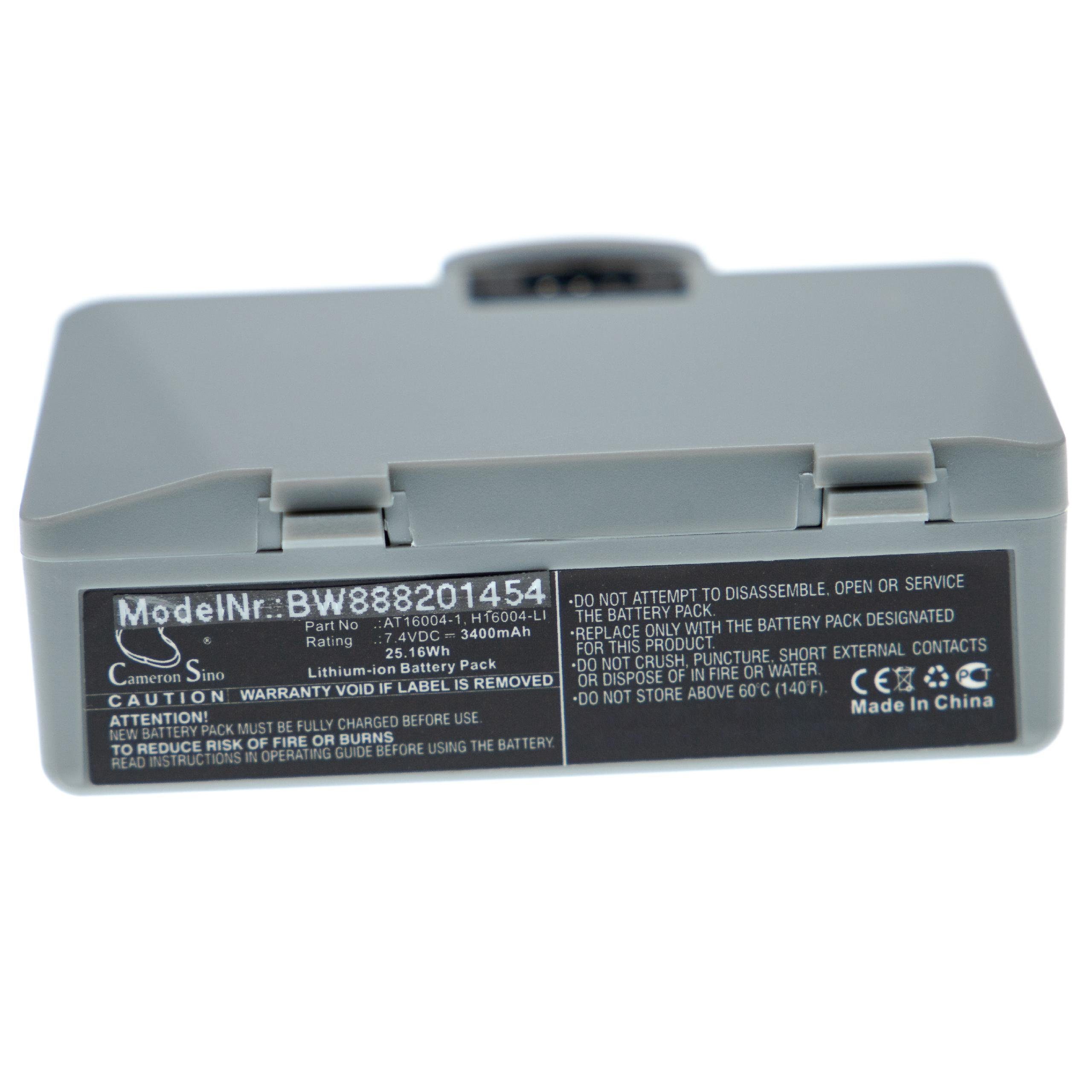 kompatibel V) 3400 QL220, Akku Zebra QL220 QL320, mAh QL220+, (7,4 mit Plus vhbw Li-Ion QL320+,