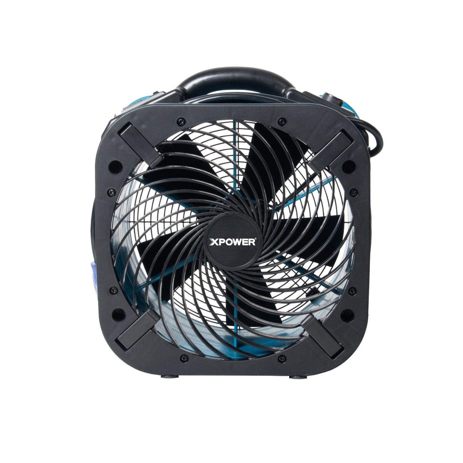 XPOWER Turmventilator P-56A Professioneller Boden- und Teppichtrockner 360° Luftstrom, Bürstenloser DC-Motor, Flexible Aufstellung, Leicht & stapelbar