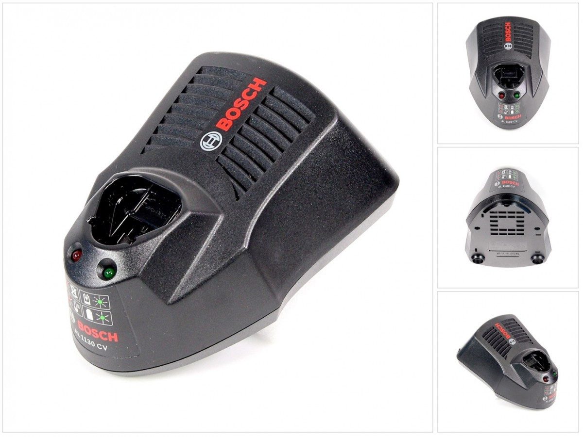 Bosch Professional AL 1130 CV Schnell Ladegerät für 10,8 V Li-Ion Akku (2607225134) Schnelllade-Gerät