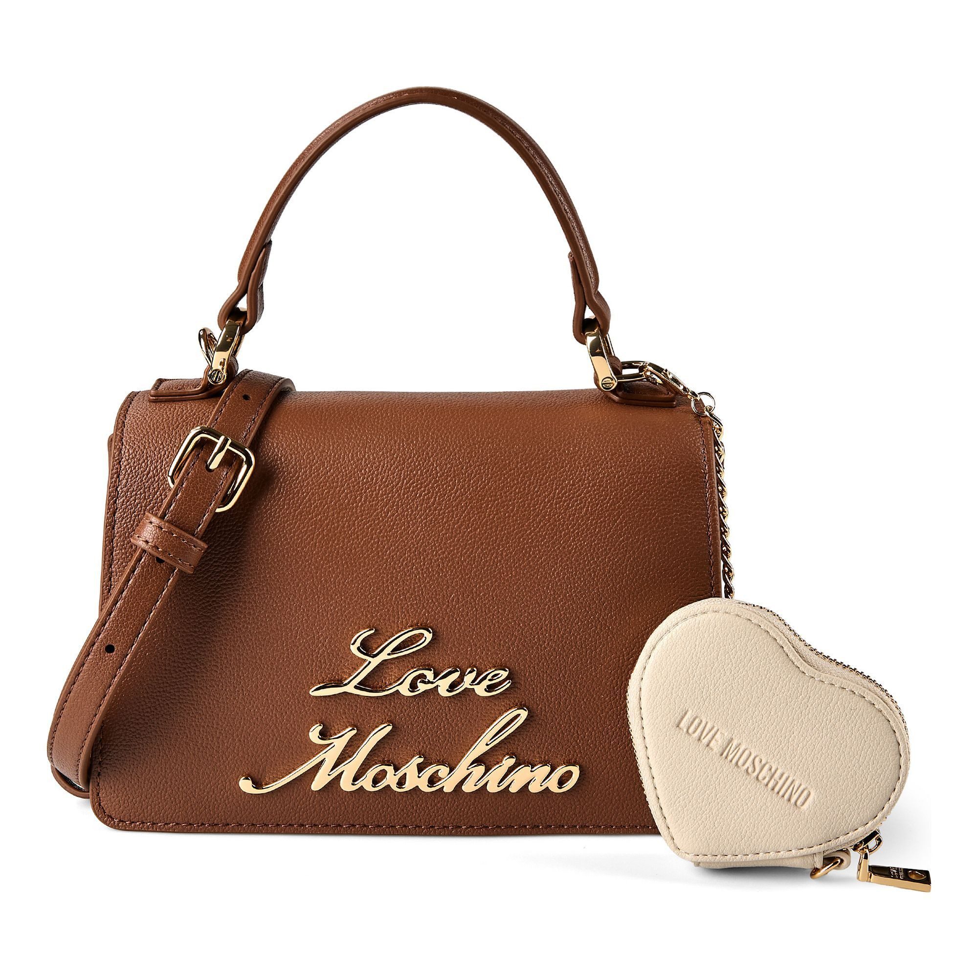 LOVE MOSCHINO Henkeltasche Heart Charm, Leder