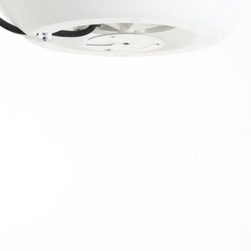 Lightbox Außen-Stehlampe, ohne Leuchtmittel, Außen-Lichtkugel 30cm, 1x E27 max. 60W, Kunststoff, weiß
