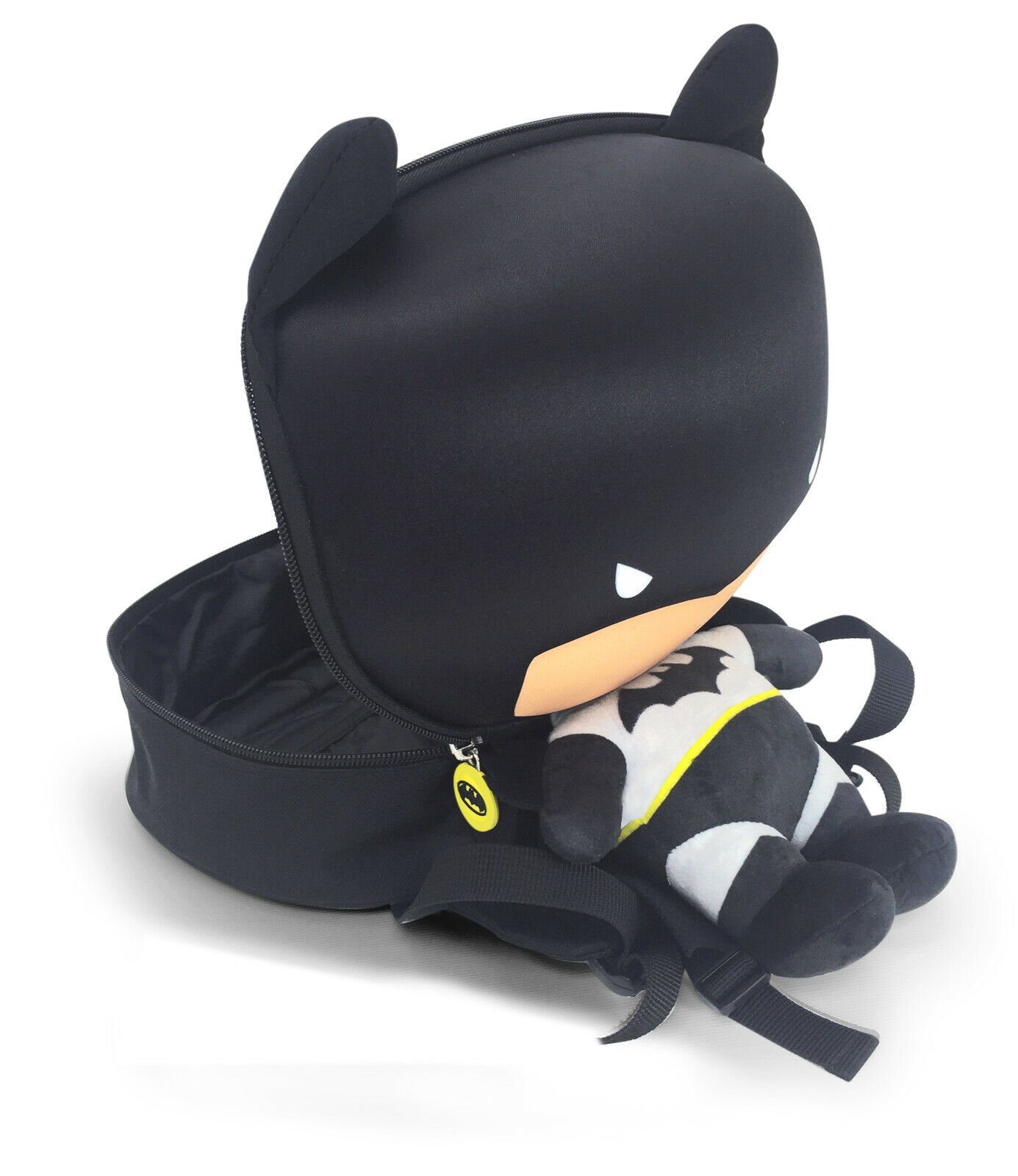 Schwarz, Schultergurte soma Tasche, verstellbare Liter Kinderrucksack DC Comics für 3D Kinder Fassungsvermögen Rucksack 5 40cm Batman & Rucksack