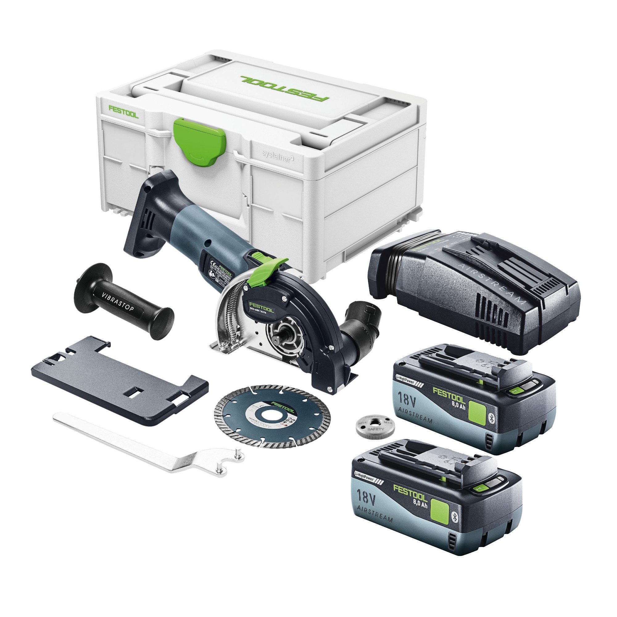 FESTOOL Winkelschleifer Festool DSC-AGC 18-125 FH EB-Basic Akku Freihandtrennsystem 18 V 125 m
