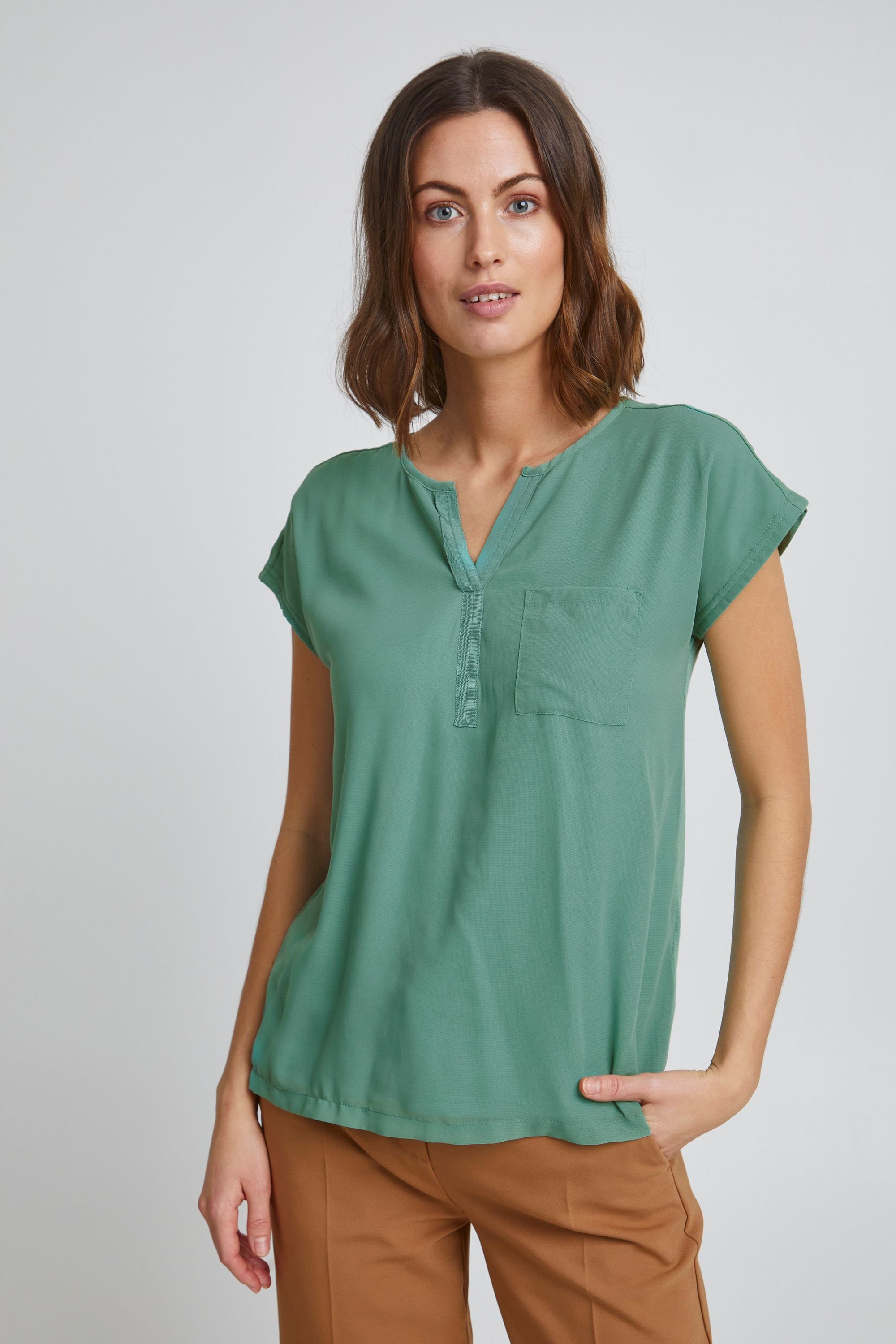 fransa Blusenshirt Fransa FRZawov 2 Blouse - 20603737 Malachite Green