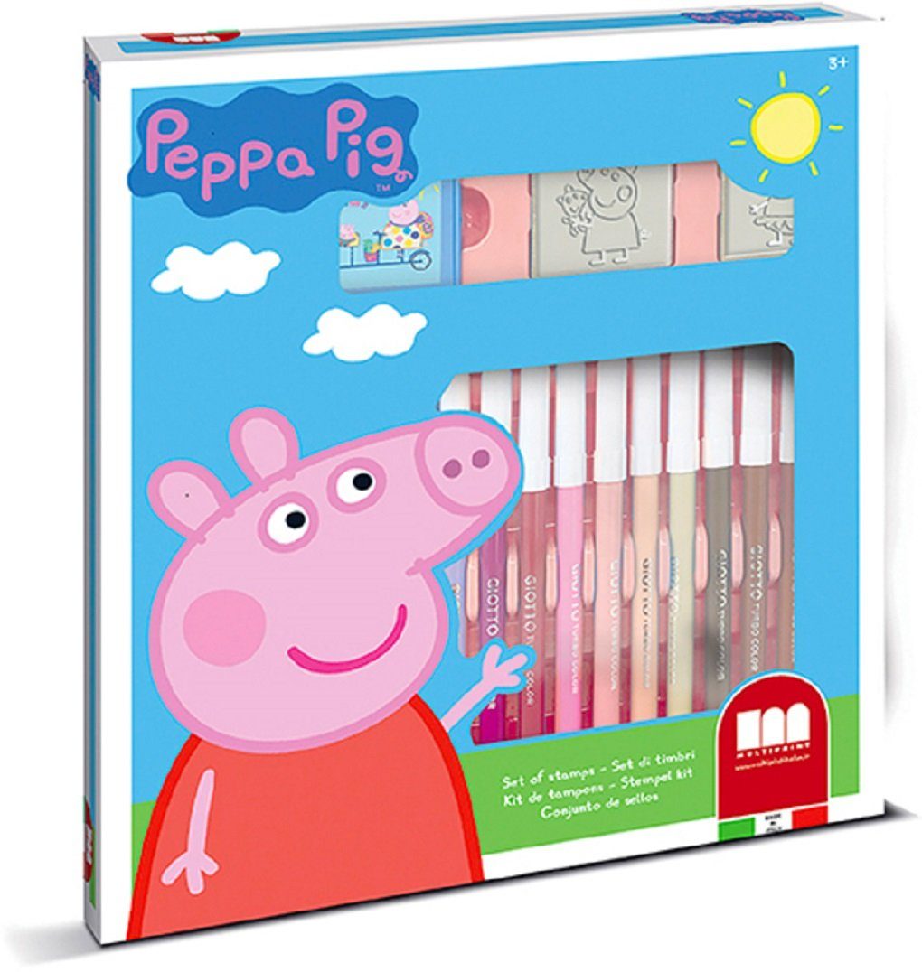 Multiprint Kreativset Peppa Pig Stempel Set, (22-tlg)