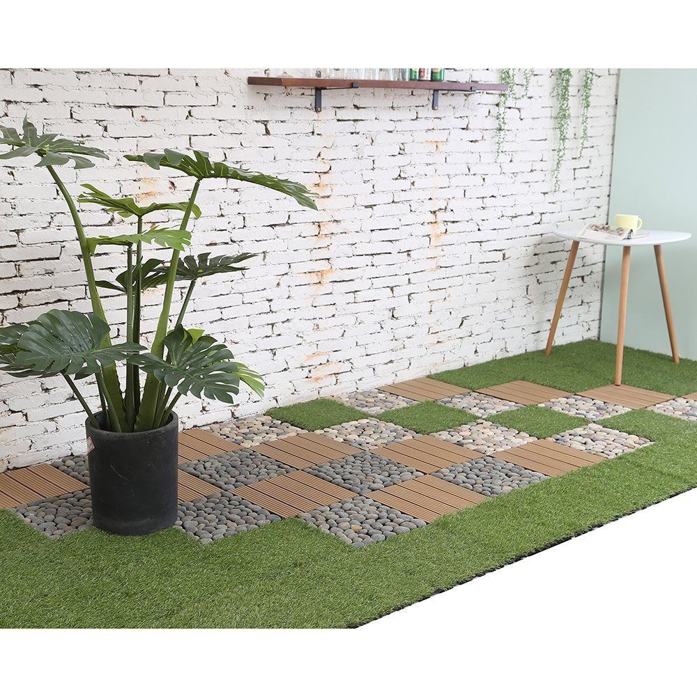 HOME DELUXE Kunststoff-Fliesen KUNSTRASEN FLIESE JUBIN, günstig online kaufen