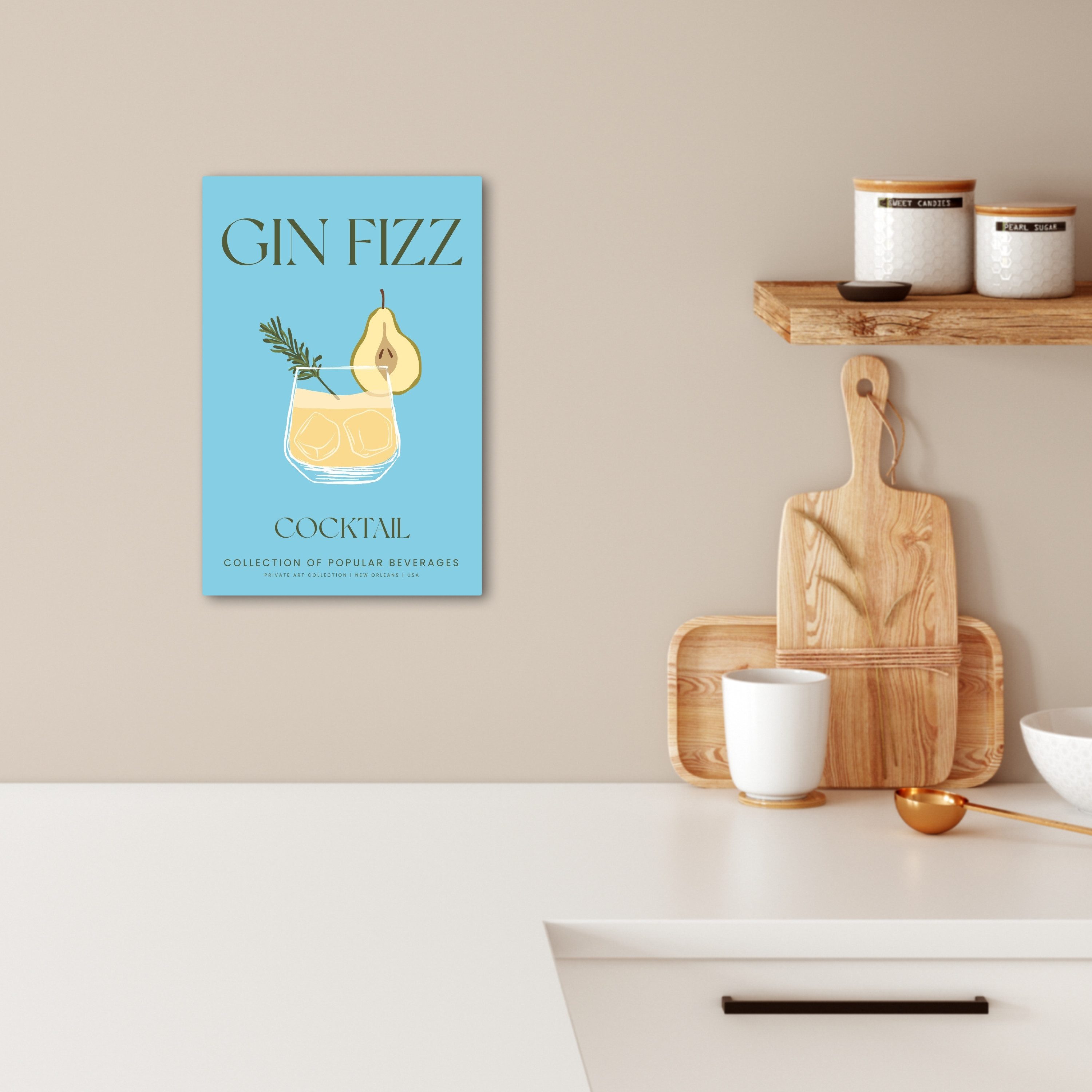 OneMillionCanvasses® Leinwandbild Jahrgang - Cocktail - günstig online kaufen