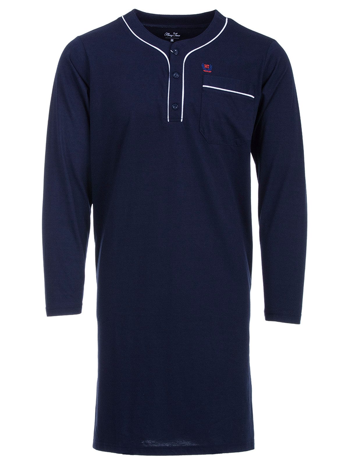 Henry Terre Nachthemd Nachthemd Langarm - Unifarben günstig online kaufen