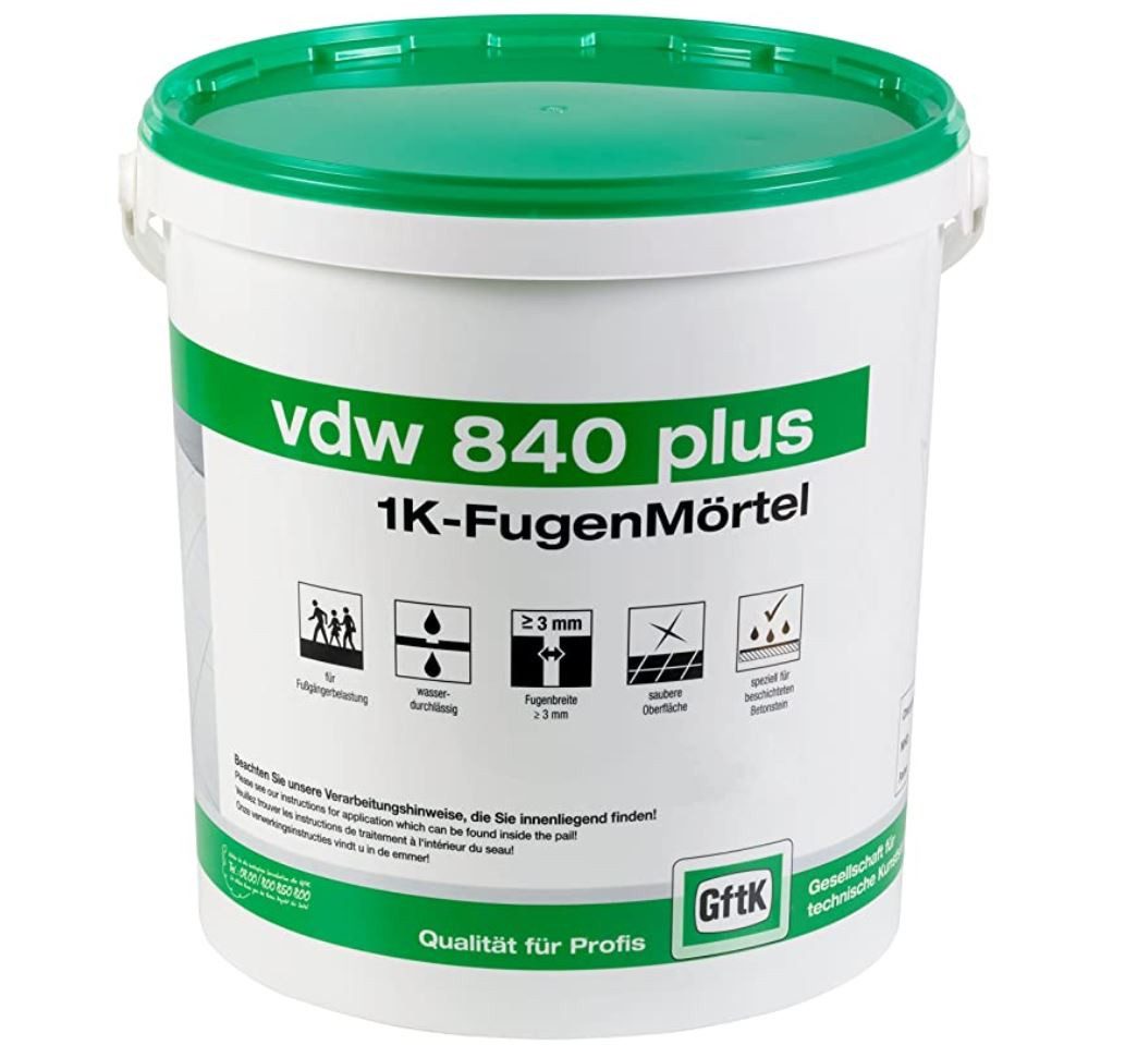 GftK Fugenmörtel VDW 840 Plus 1K Fugenmörtel, basalt, 12,5 kg günstig online kaufen