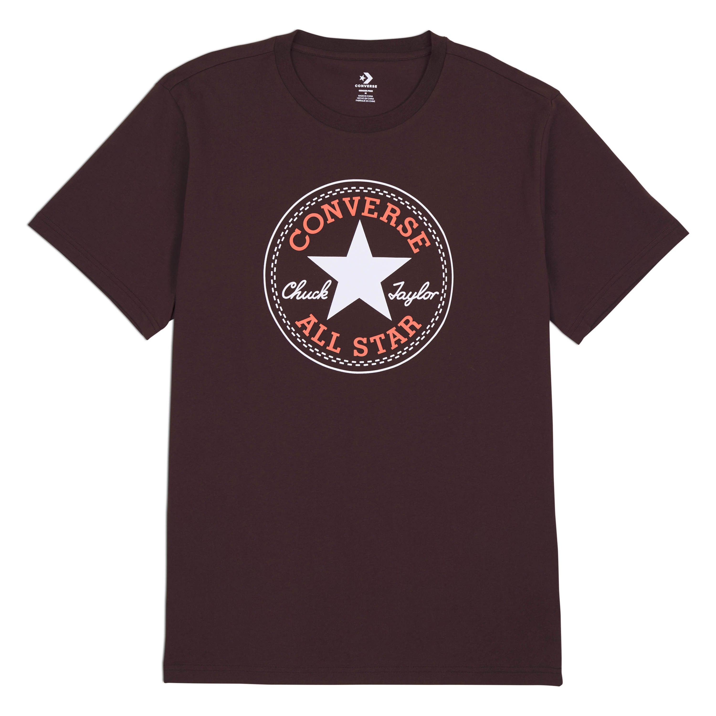 Converse T-Shirt UNISEX CONVERSE GO-TO ALL STAR PATCH LOGO STANDARD FIT T-SHIRT mit Rundhalsausschnitt, aus Single Jersey – Bild 5 von 5
