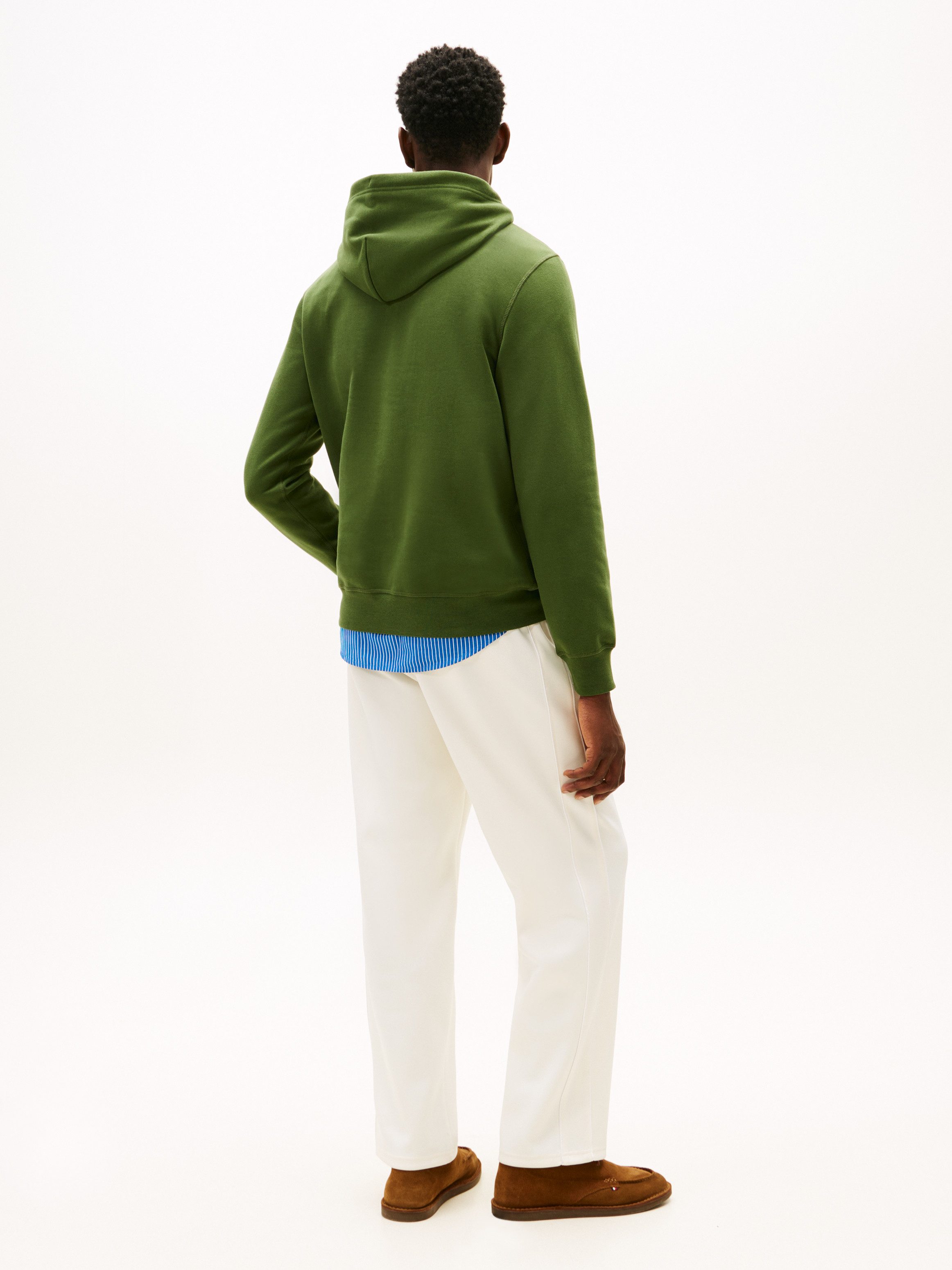 Tommy Hilfiger Hoodie ESS SEASONAL FLEECE HOODY mit Kapuze und Kängurutasche unifarben, casual, regular fit, Baumwollmix, Kapuze