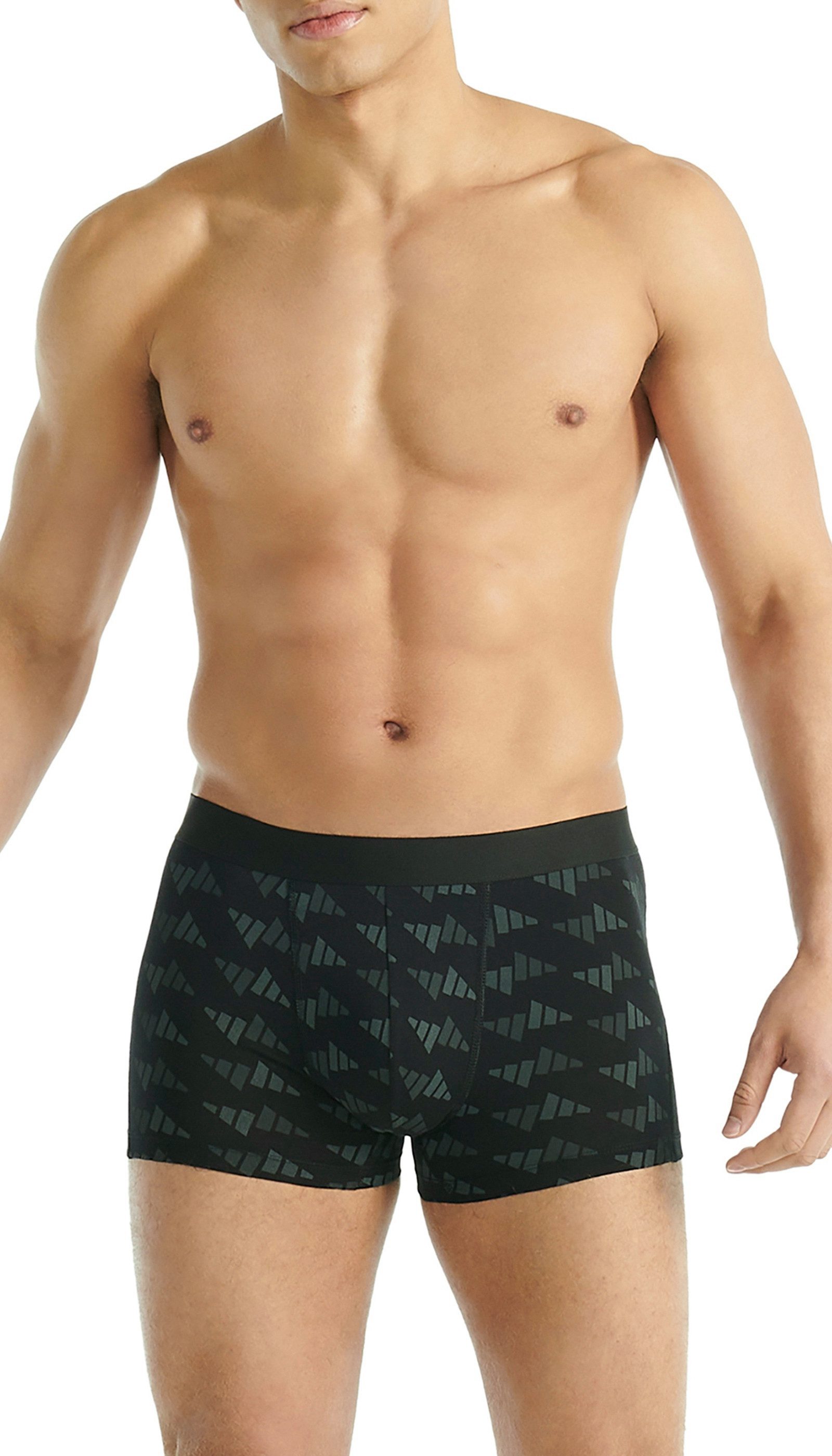 adidas Sportswear Trunk Active Flex Cotton (3er Pack) elastischer Logo-Bund, ohne Eingriff, Single Jersey-Qualität