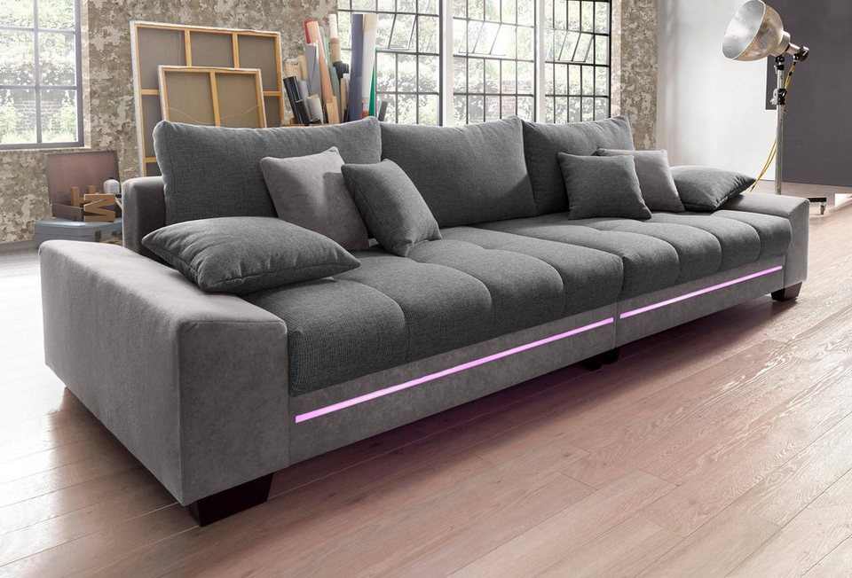 Big-Sofa, mit Beleuchtung, wahlweise mit Bluetooth ...