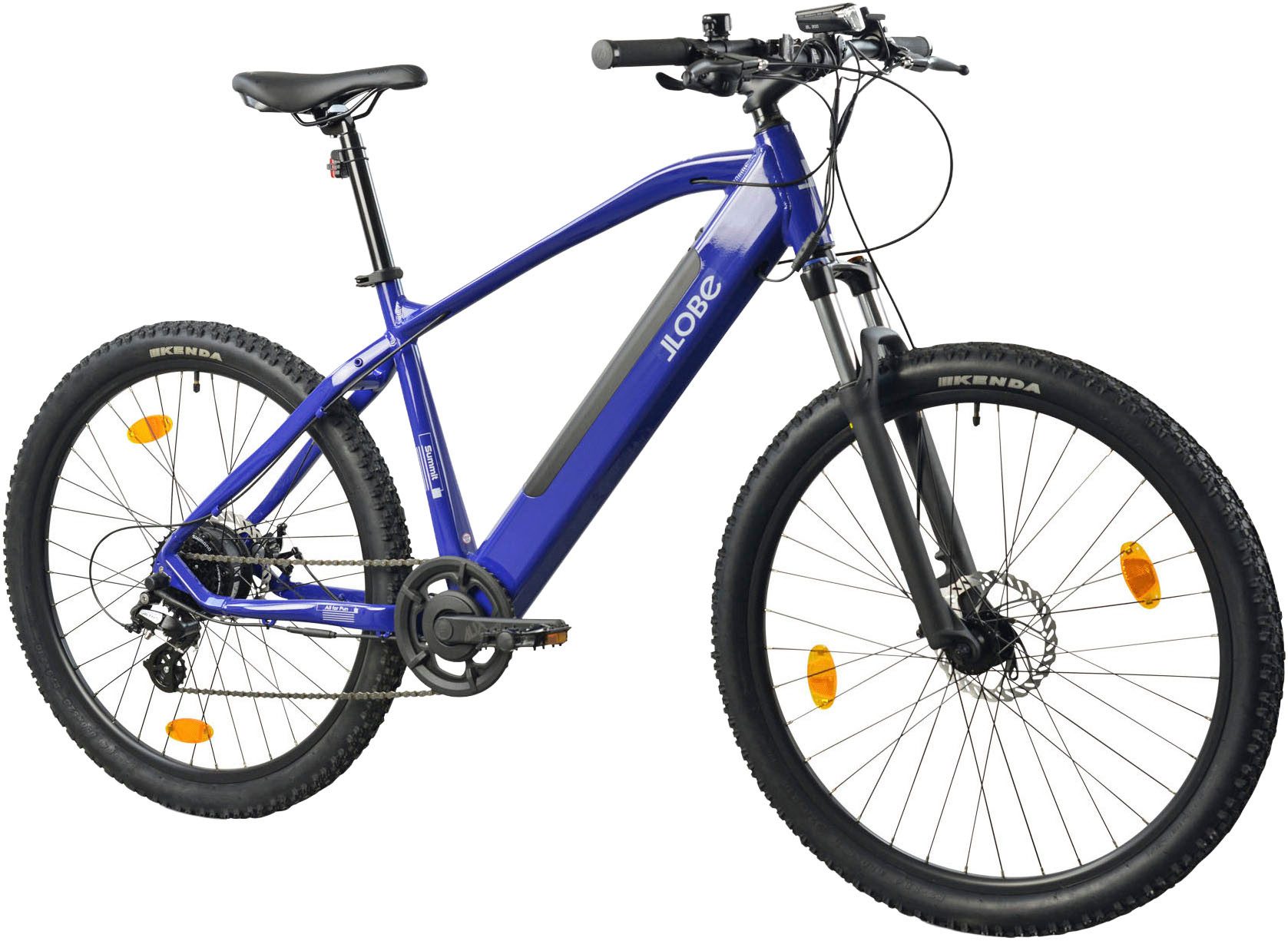 LLobe E-Bike Mountainbike Mountain E-Bike 27,5" Summit, 8 Gang Shimano Deore Schaltwerk, Kettenschaltung, Heckmotor, 468 Wh