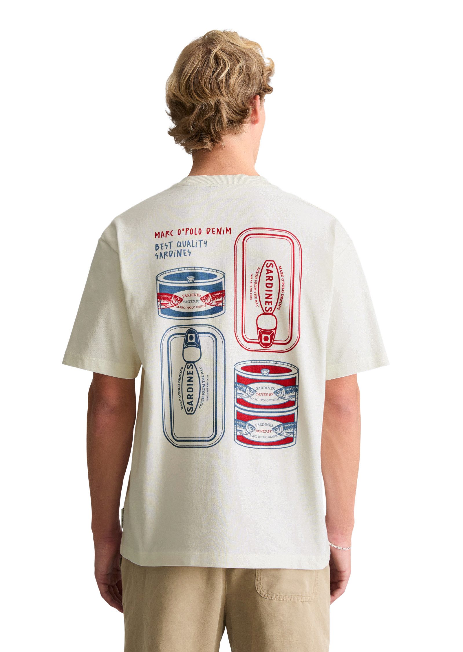 Marc O'Polo DENIM T-Shirt mit Rückenprint
