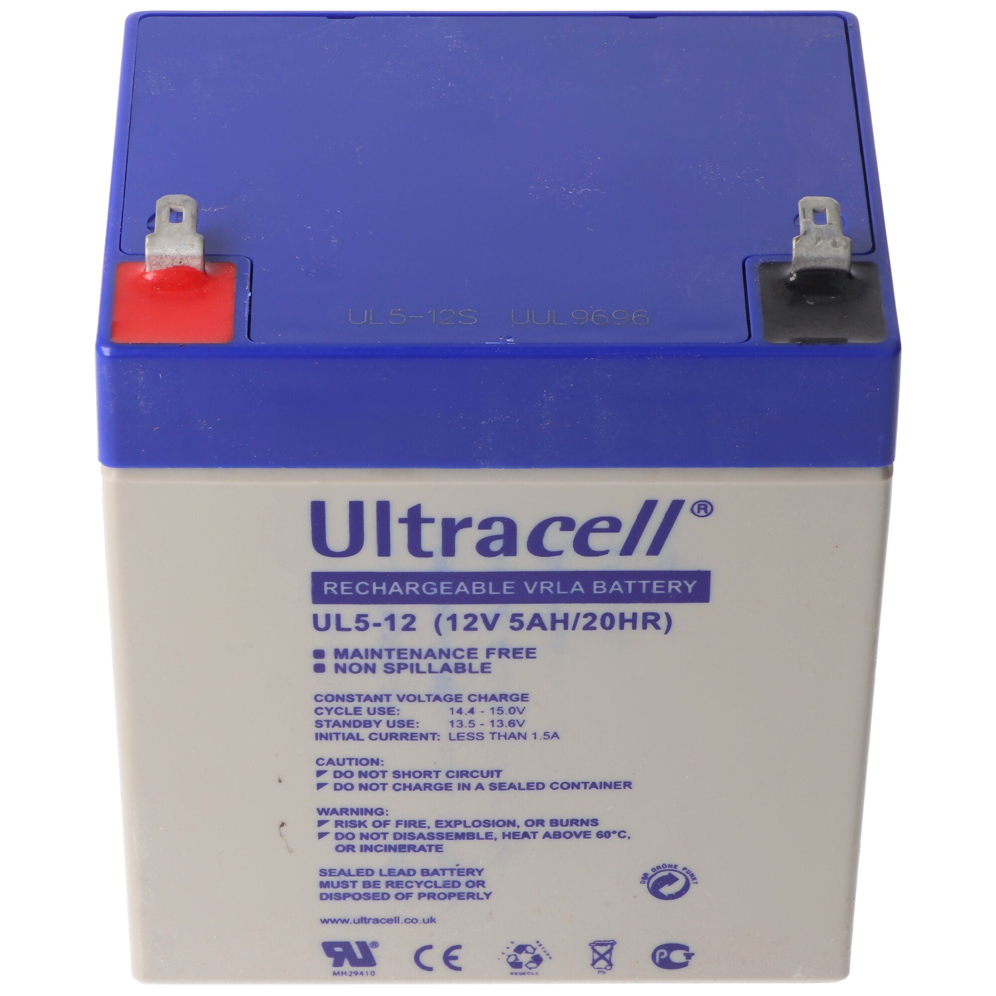 Ultracell Ultracell UL5-12 12V 5Ah Akku Blei Gel AGM Bleiakku Akku