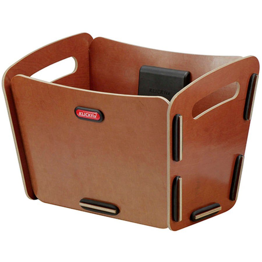 KlickFix Fahrradkorb »KlickFix Radkiste 2 Holz Fahrradkorb Lenker