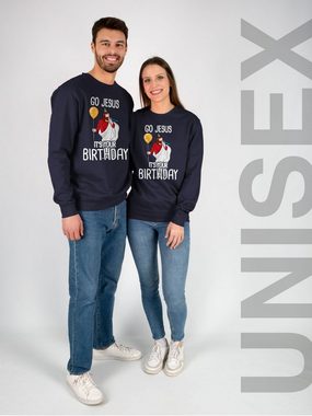 Shirtracer Sweatshirt Go Jesus it's your Birthday (1-tlg) Weihachten Kleidung