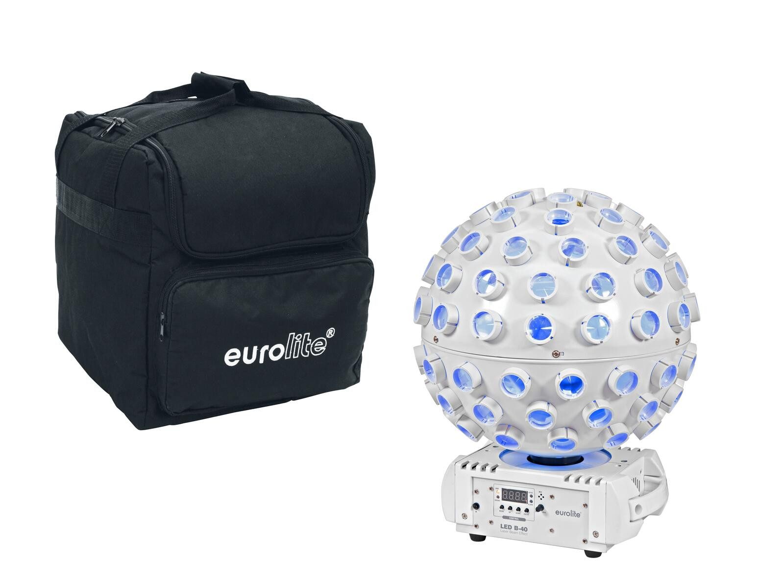 Discolicht EUROLITE Set LED B-40 Laser Strahleneffekt ws + Soft-Bag