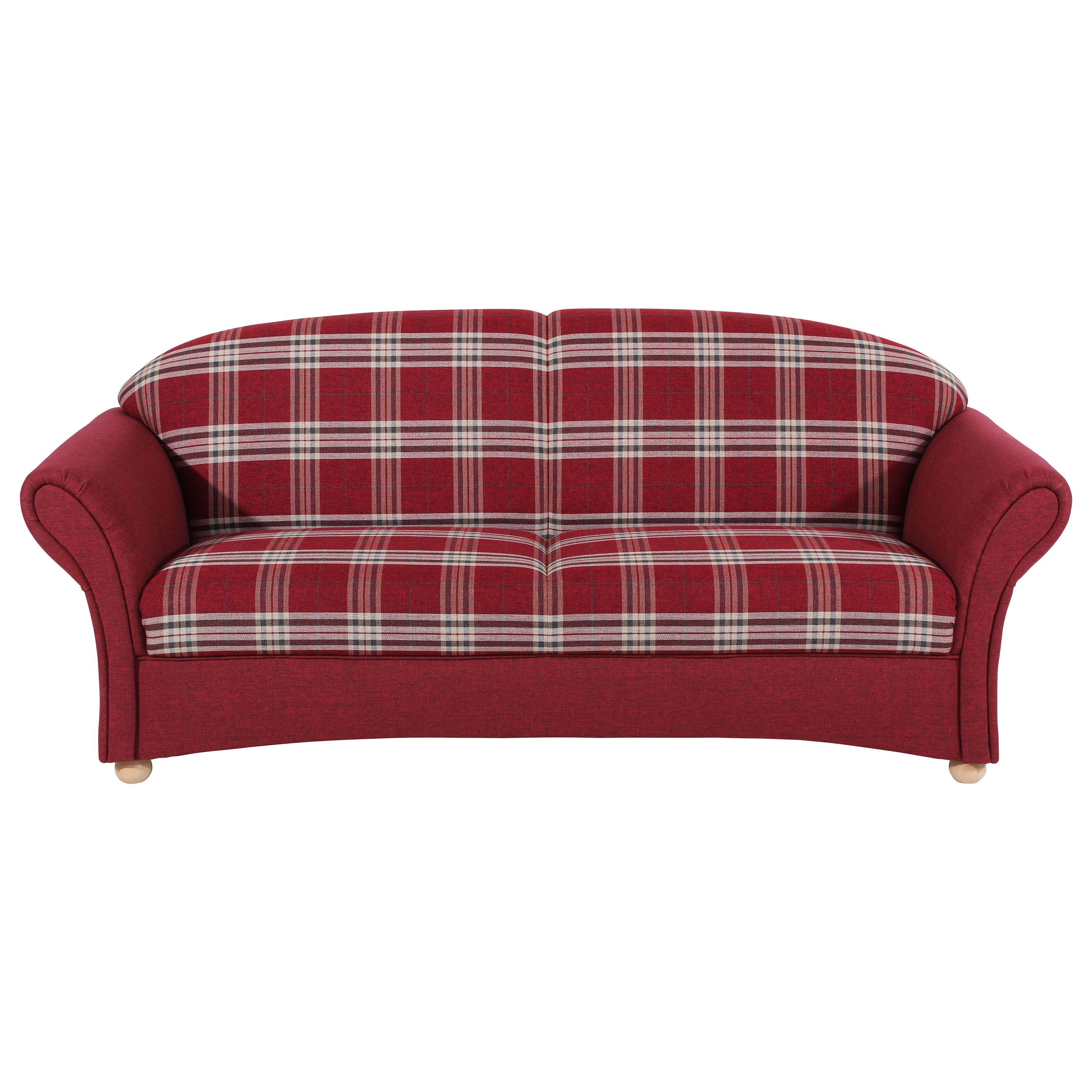 Flachgewebe, Sofa in 1 Stück, Made Corona Max Germany 2,5-Sitzer Winzer® 2,5-Sitzer rot
