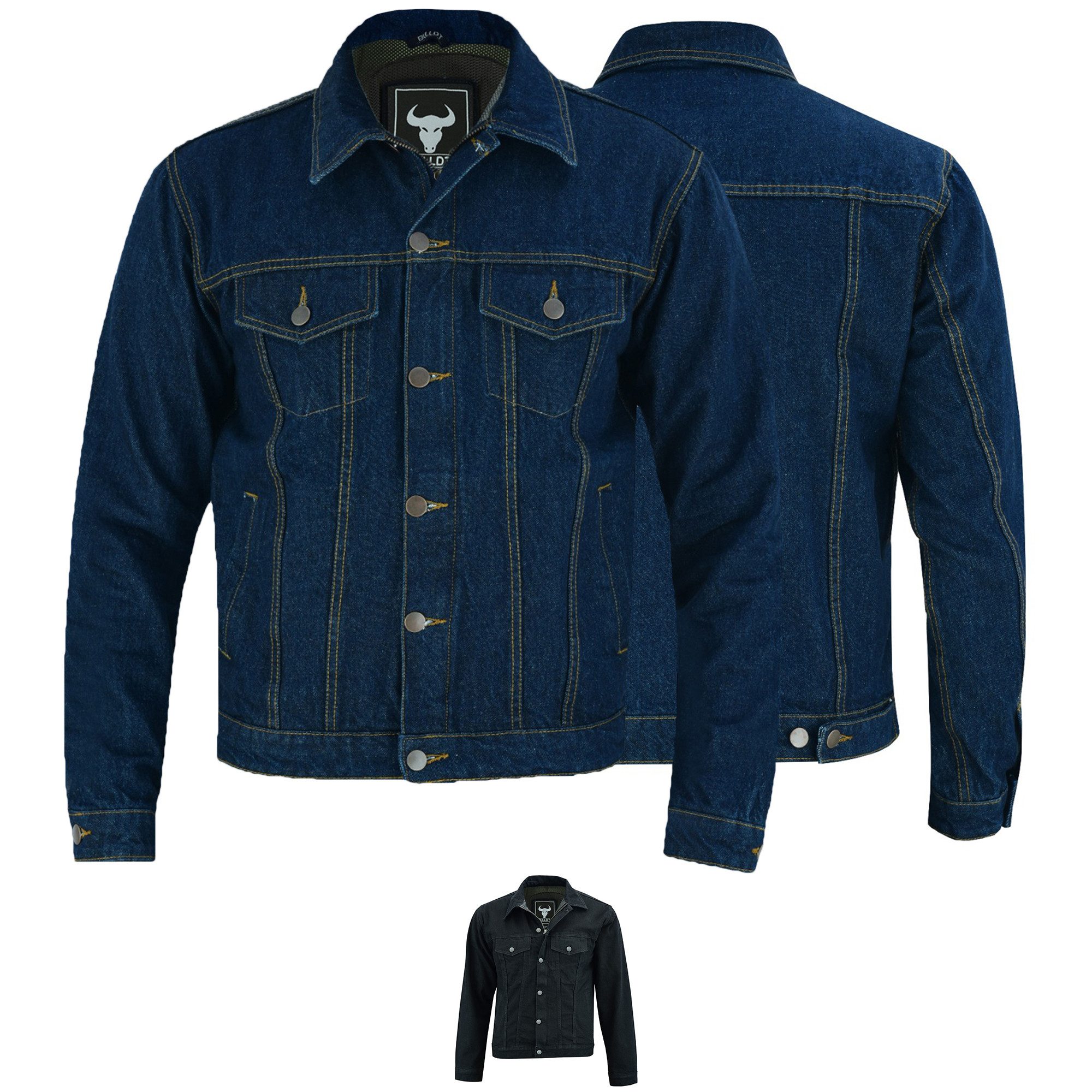 BULLDT Motorradjacke BLD324j Denim Jeansjacke Motorradjacke günstig online kaufen