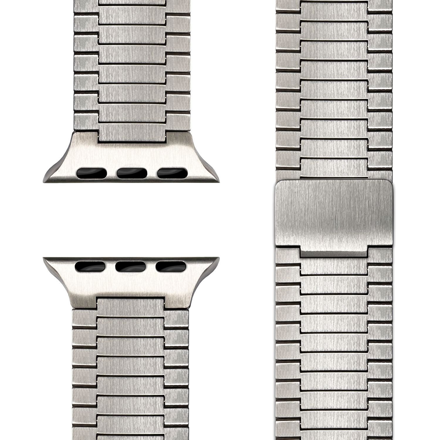 Nalia Smartwatch-Armband Apple Watch 49mm/46/45/44/42(Serie 1-3), Edles Ede günstig online kaufen