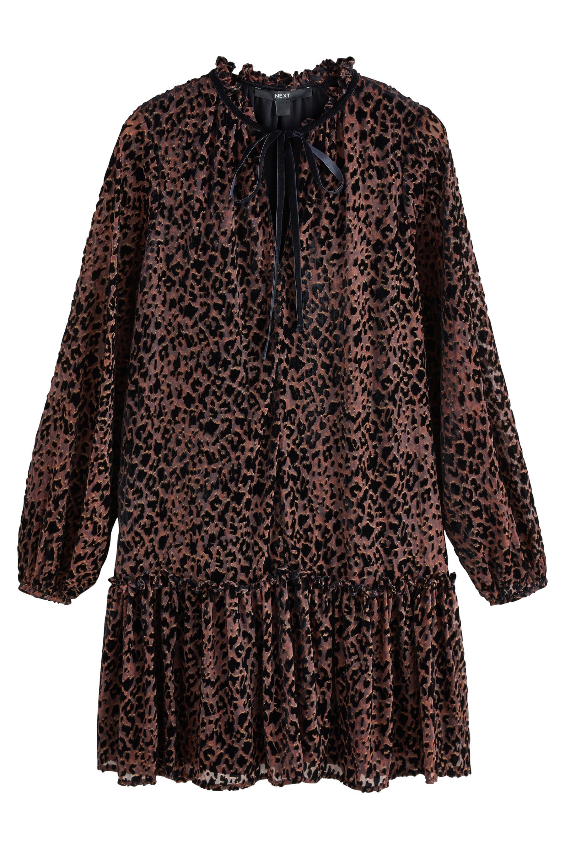 Next Minikleid Langärmeliges, gestuftes Minikleid zum günstig online kaufen