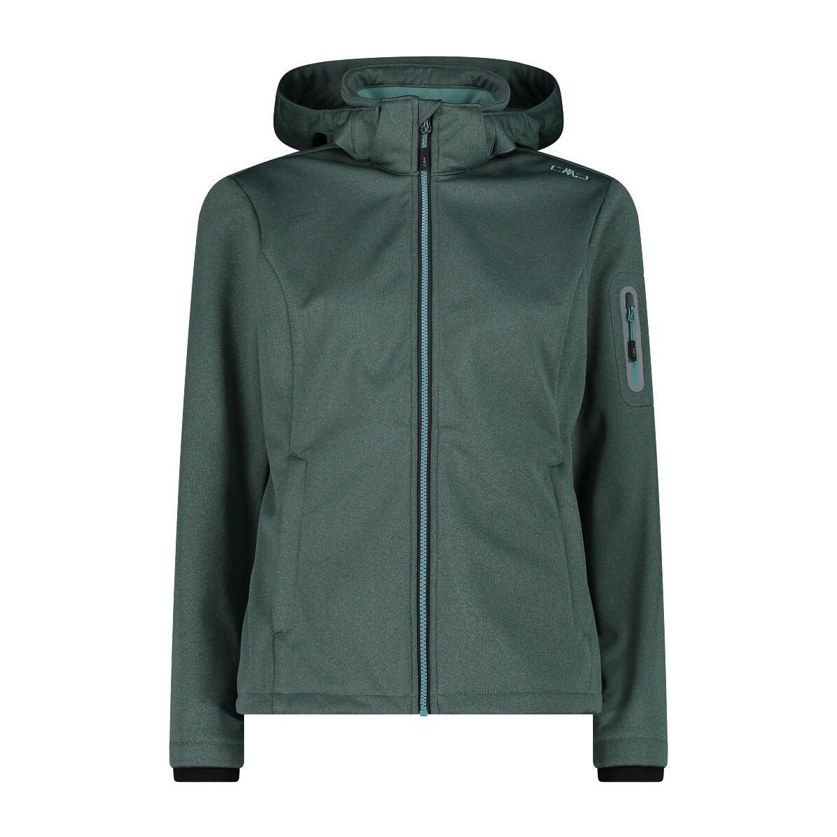 CMP Softshelljacke Woman Jacket DET. Hood Vielseitige Damenjacke für Wandern und Alltag mit wasserdichter Clima