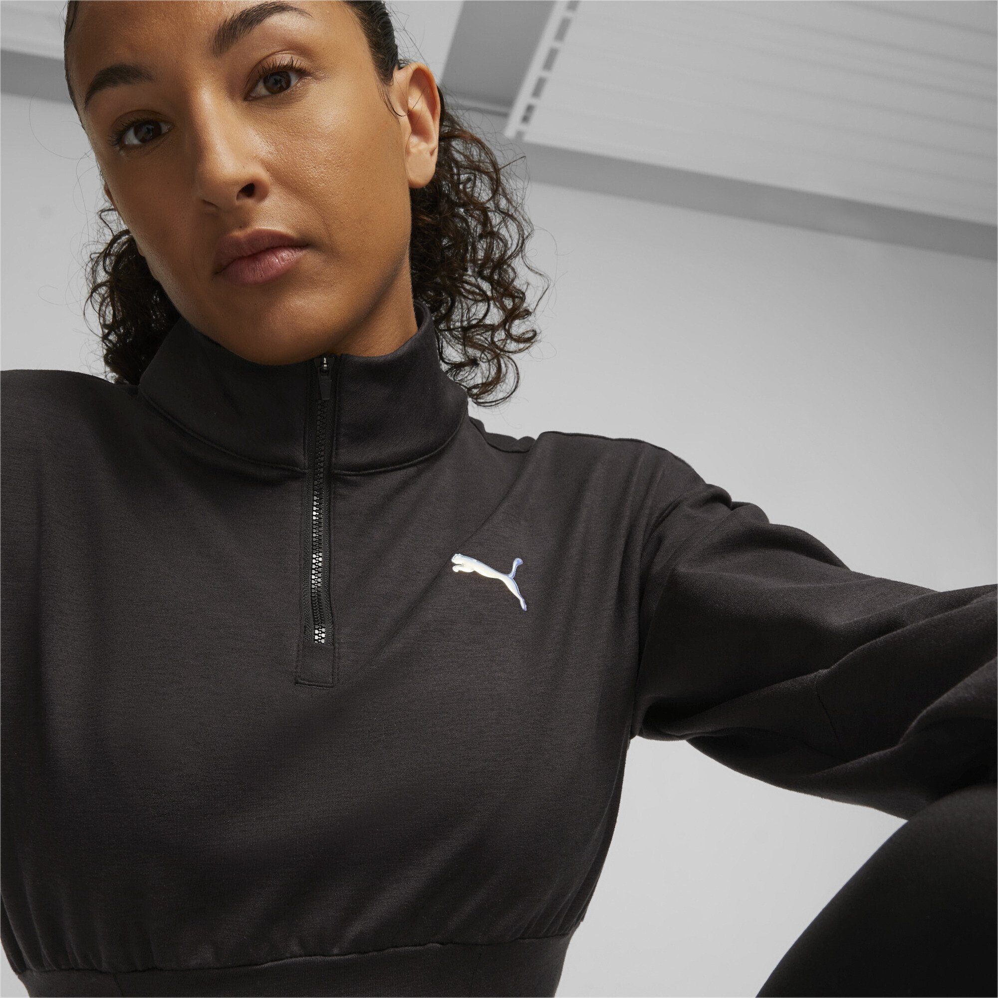 PUMA Trainingsjacke Cloudspun Fashion Trainings-Sweatshirt Half-Zip Damen