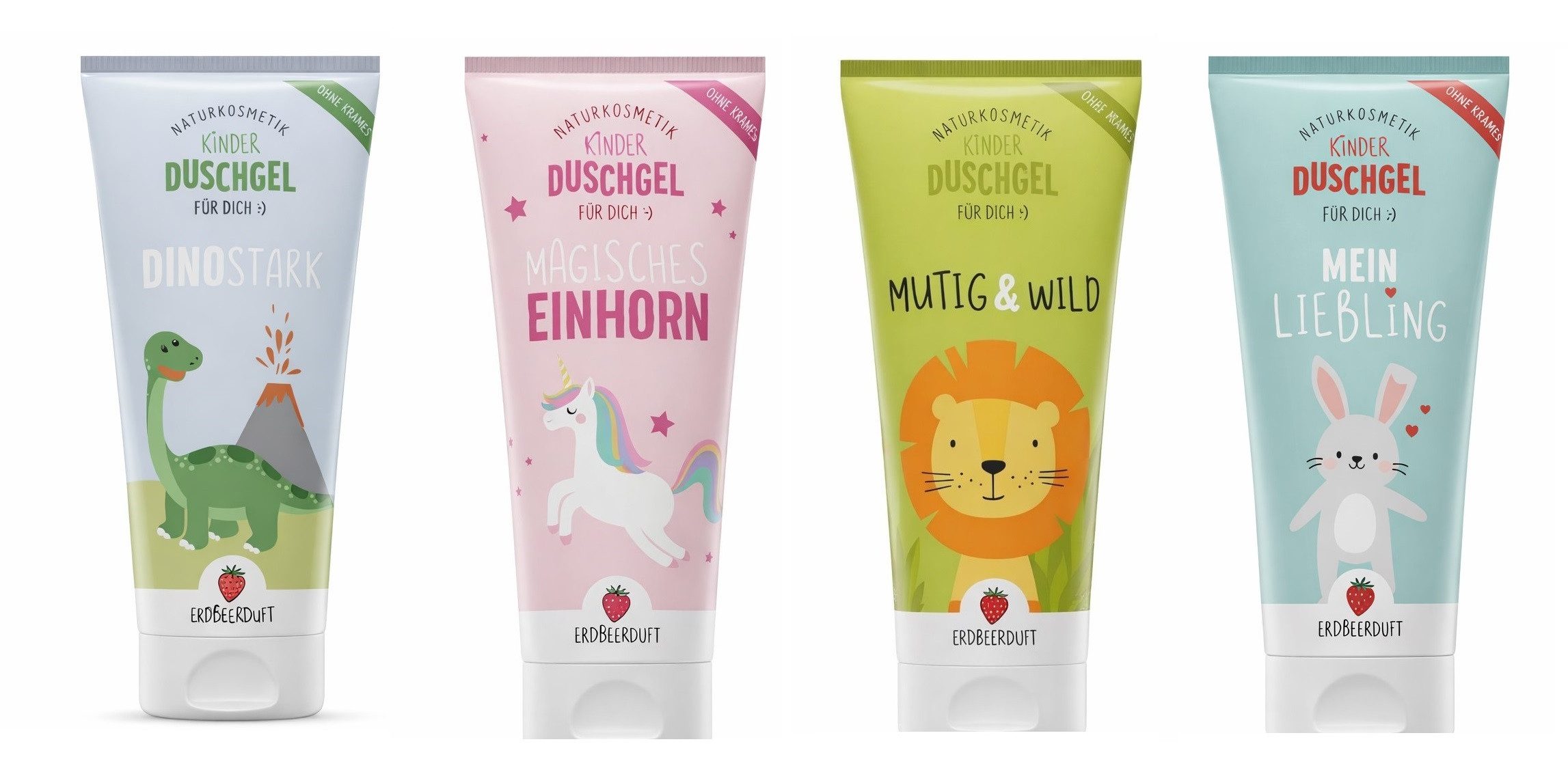 La Vida Duschgel 4er Set Kinder Duschgel je 200ml Naturkosmetik la Vida Tiere (39,48