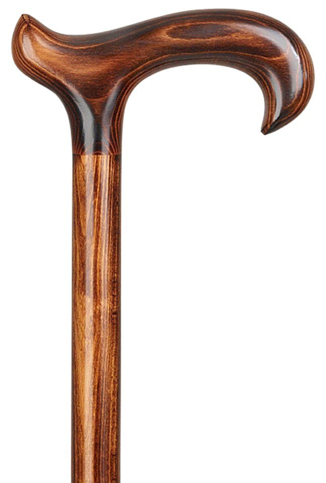 Stockshop Gehstock Gehstock X-size Derby, Derbygriff Buchenholz, Gummipuff.